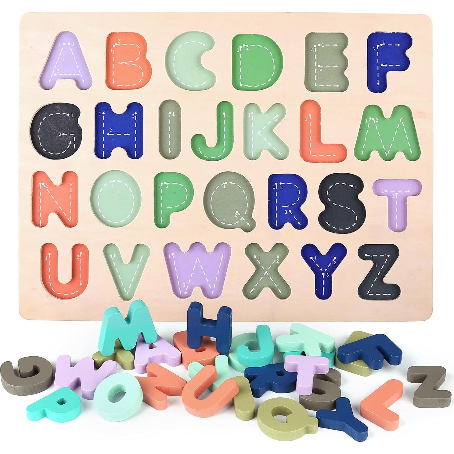 Rompecabezas de Madera 3 en 1 Kesletney para Niños 3 a 6 Años