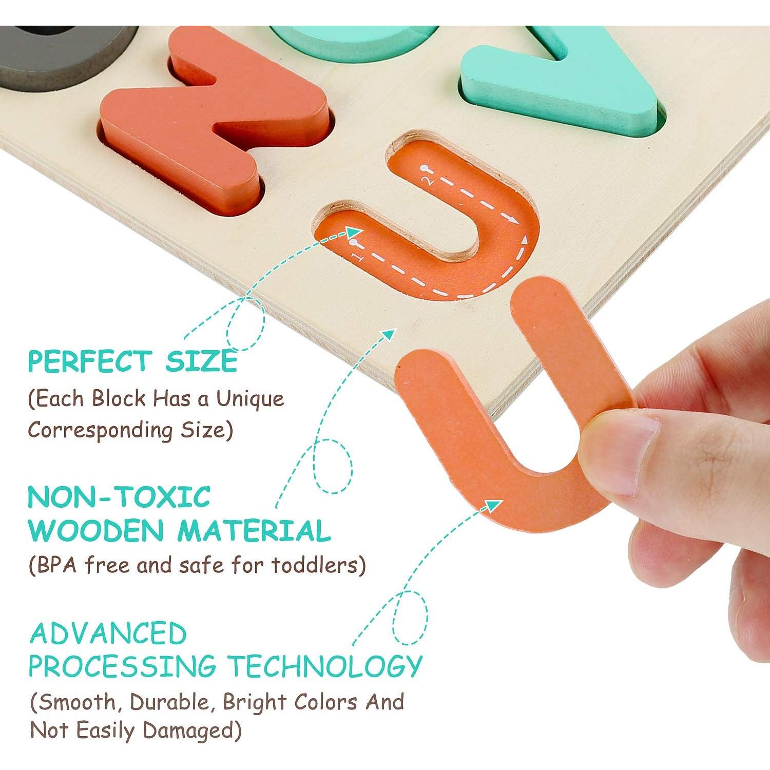 Rompecabezas de Madera 3 en 1 Kesletney para Niños 3 a 6 Años