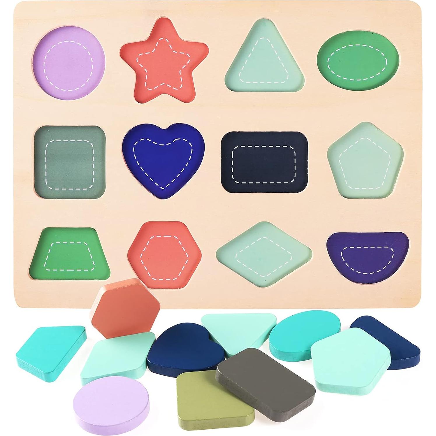 Rompecabezas de Madera 3 en 1 Kesletney para Niños 3 a 6 Años