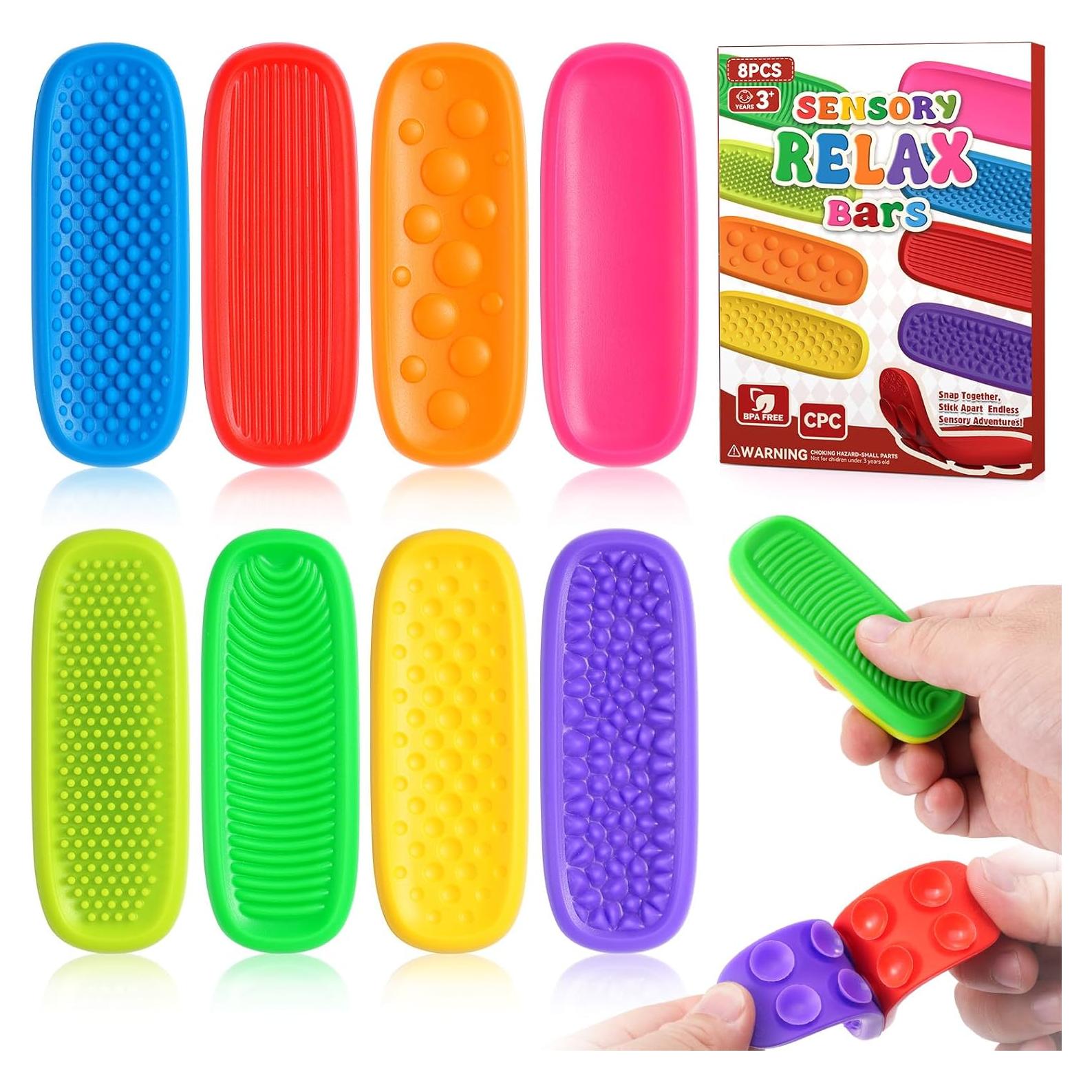 Tiras Sensoriales Antiestrés DODOLOL 8 PCS Alivio Ansiedad