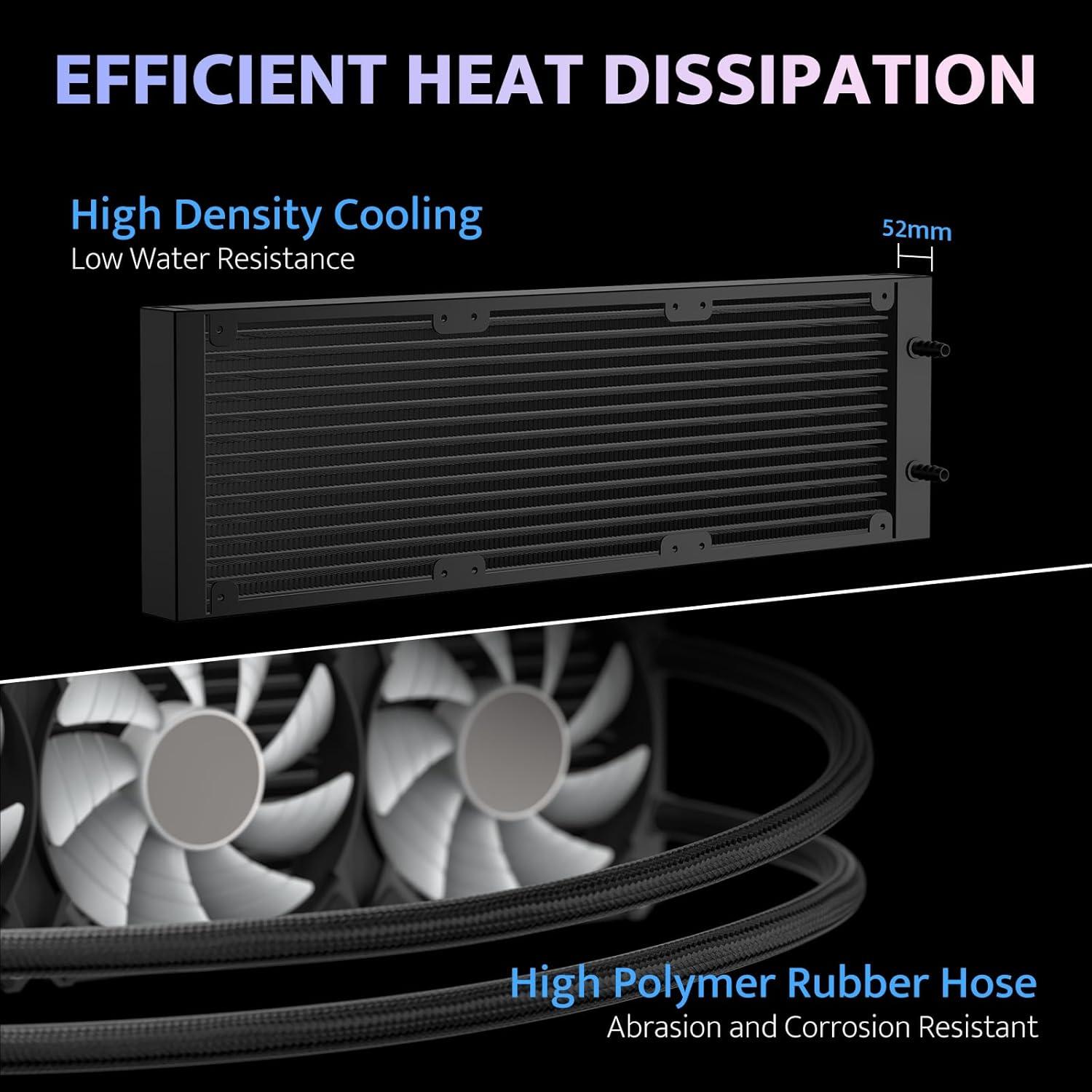 Enfriador de CPU Líquido darkFlash DV360S 360mm ARGB