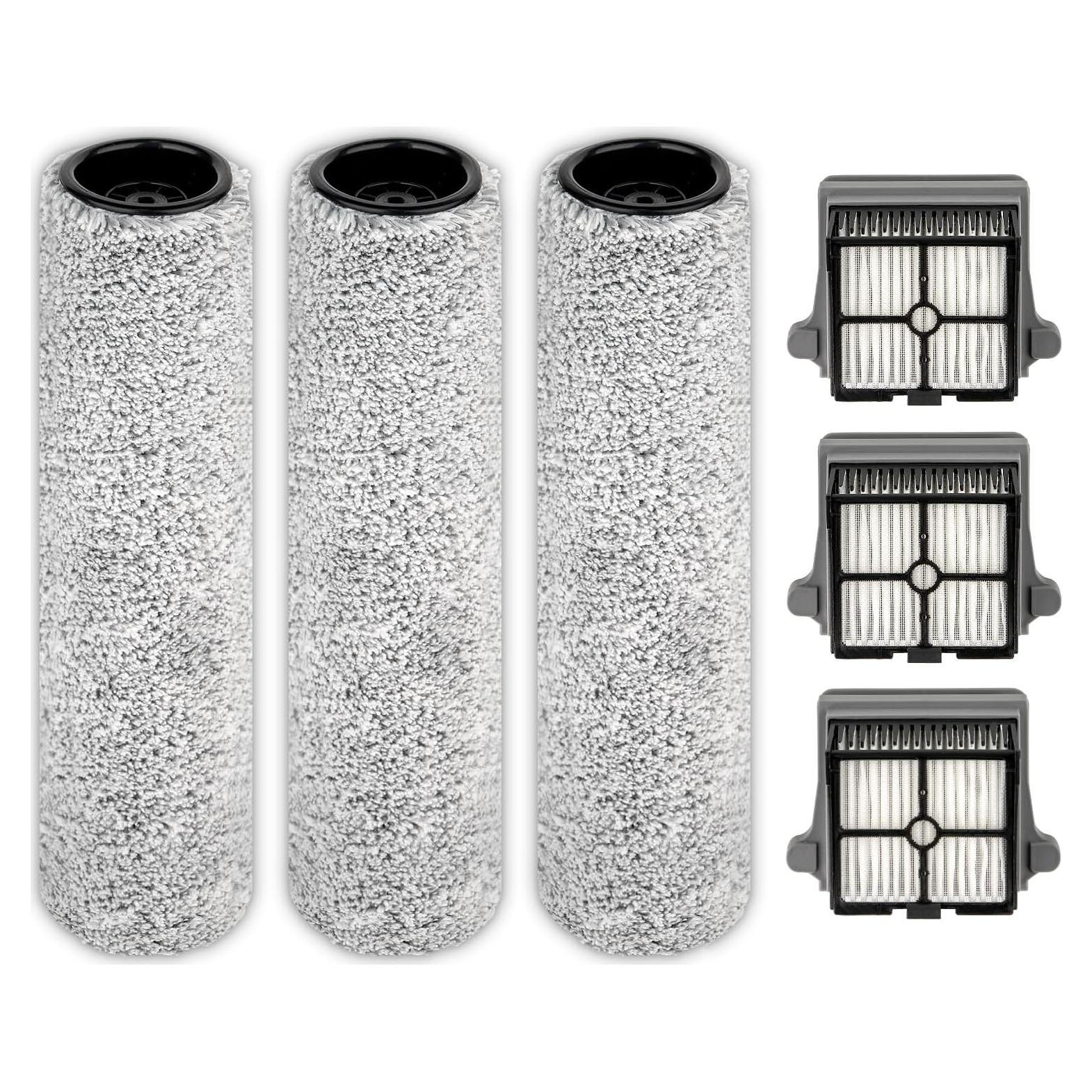 Rodillos y Filtros HEPA BRUVISH para Tineco S7 Pro/S6 - Paquete de 6