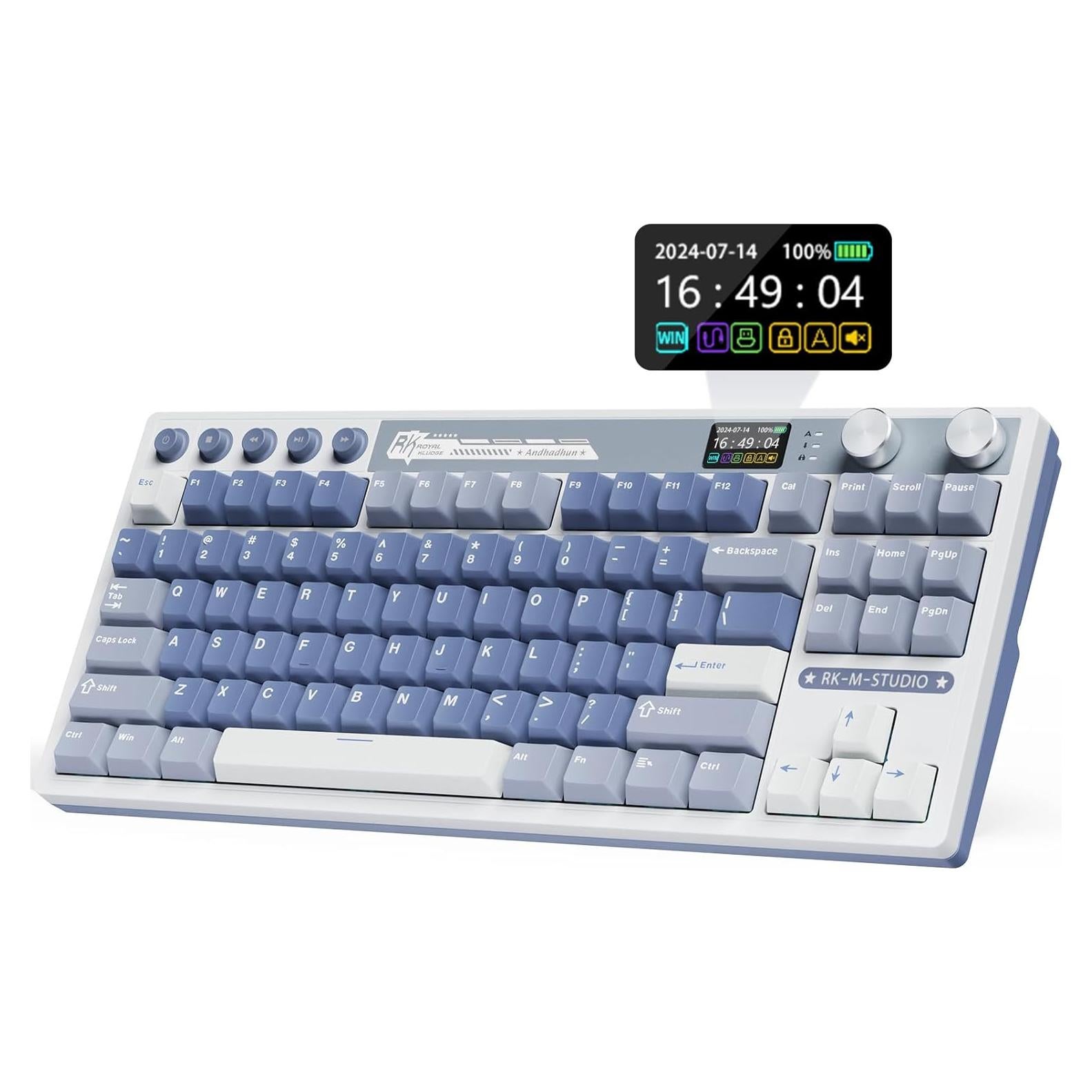 Teclado Mecánico Inalámbrico RK Royal Kludge M87 RGB 75%
