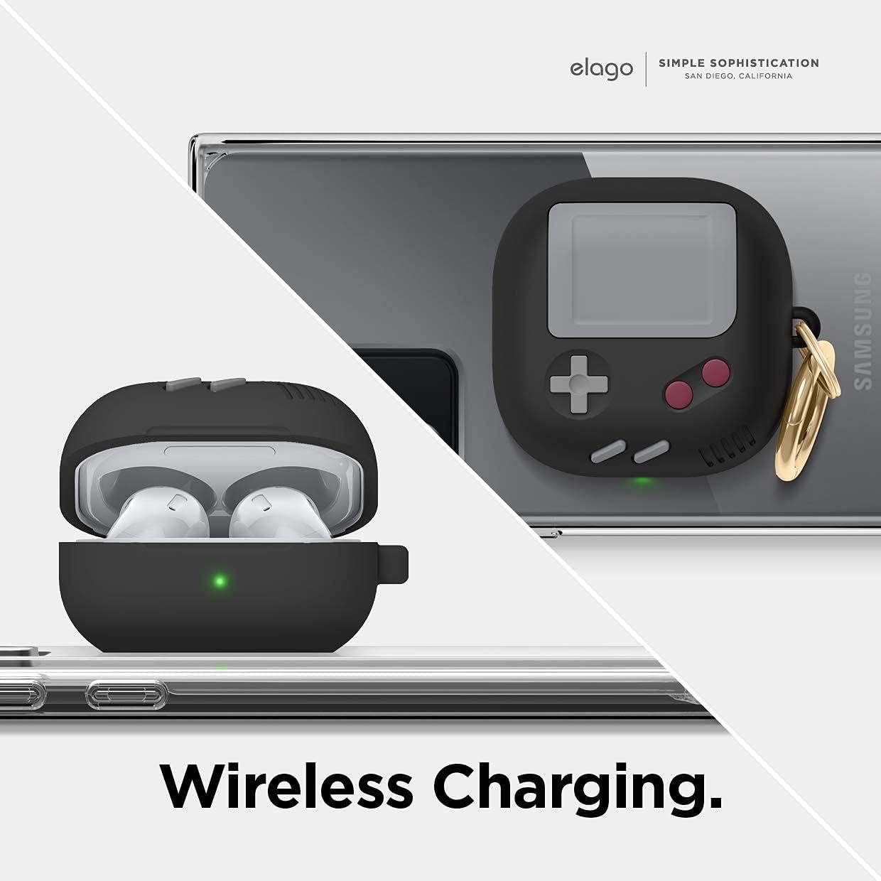 Funda elago para Galaxy Buds Pro y Live - Negro, Silicona Premium