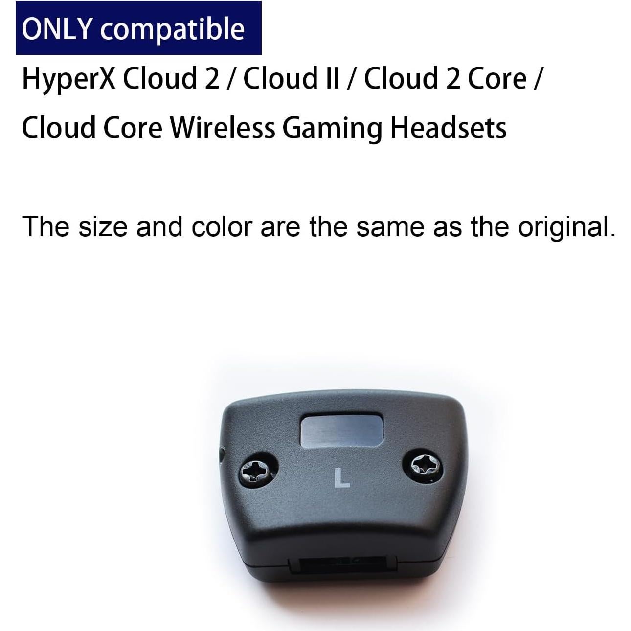 Clips de bisagra LYSvvx para auriculares HyperX Cloud II Izquierdo