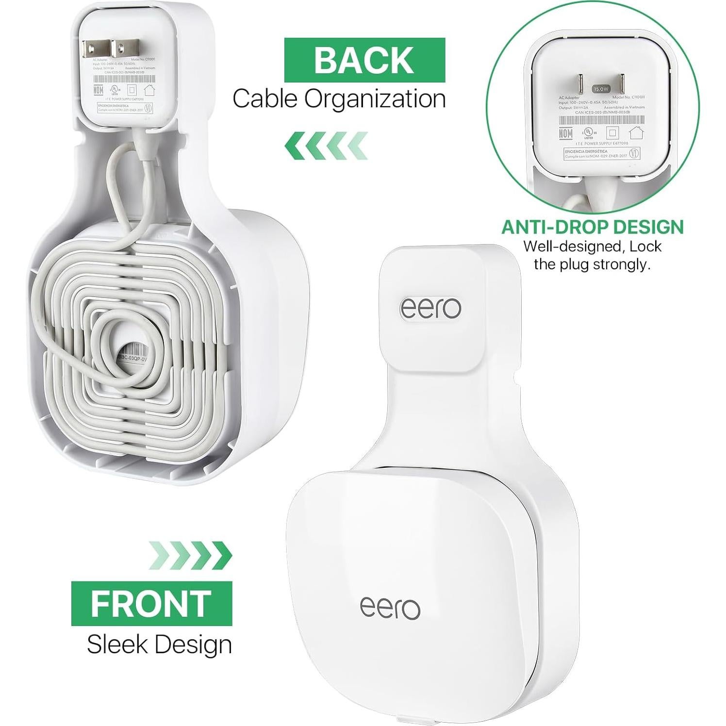 Soporte de Montaje en Pared OWOKISO para eero Mesh WiFi