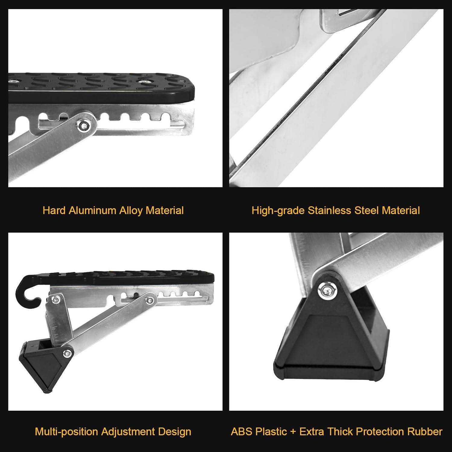 Escalón de puerta de coche SYMI SMMR universal negro 181 kg