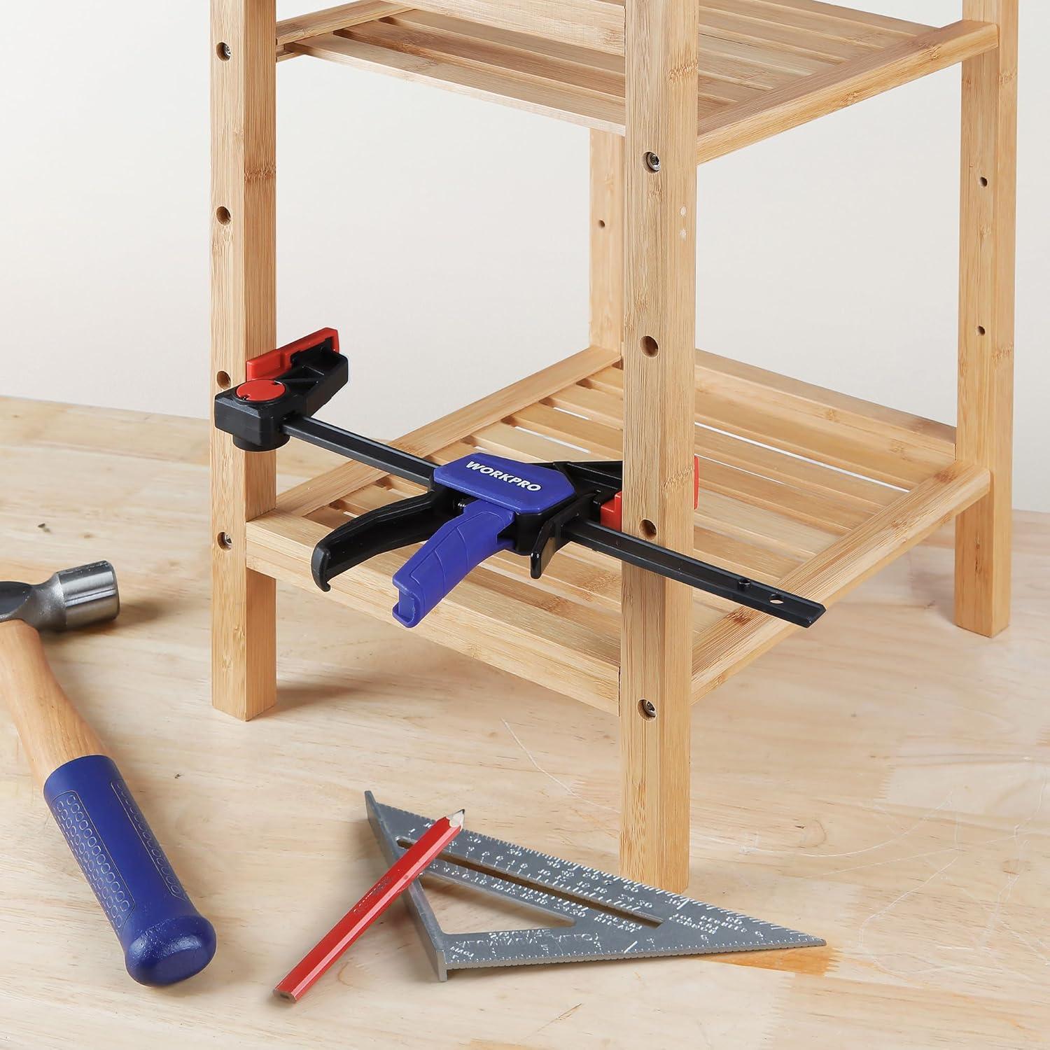 Abrazaderas de Carpintería WORKPRO 6" 2-Pack 150LBS (68kg)