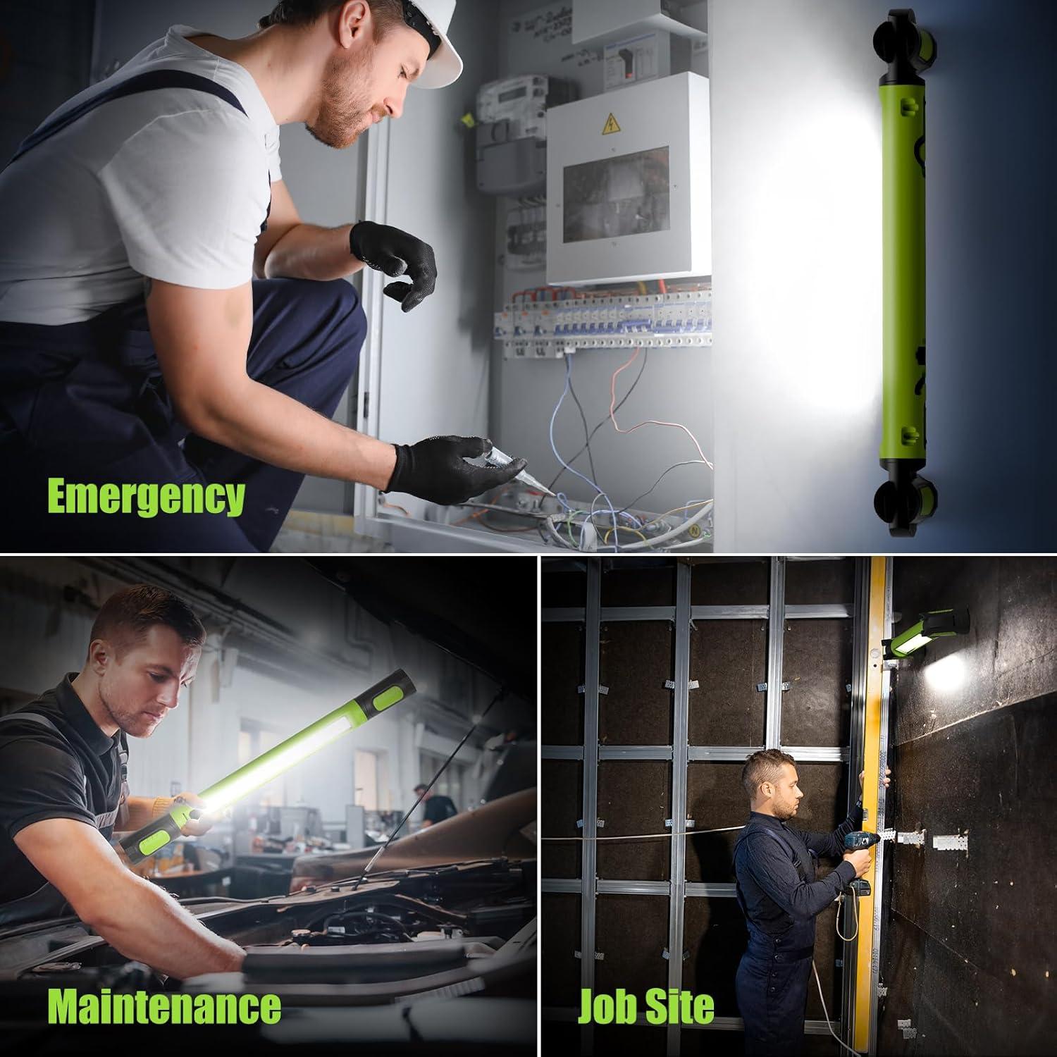 Luz de Trabajo LED Wokelux WL-WL02-GN 3000LM Recargable Verde