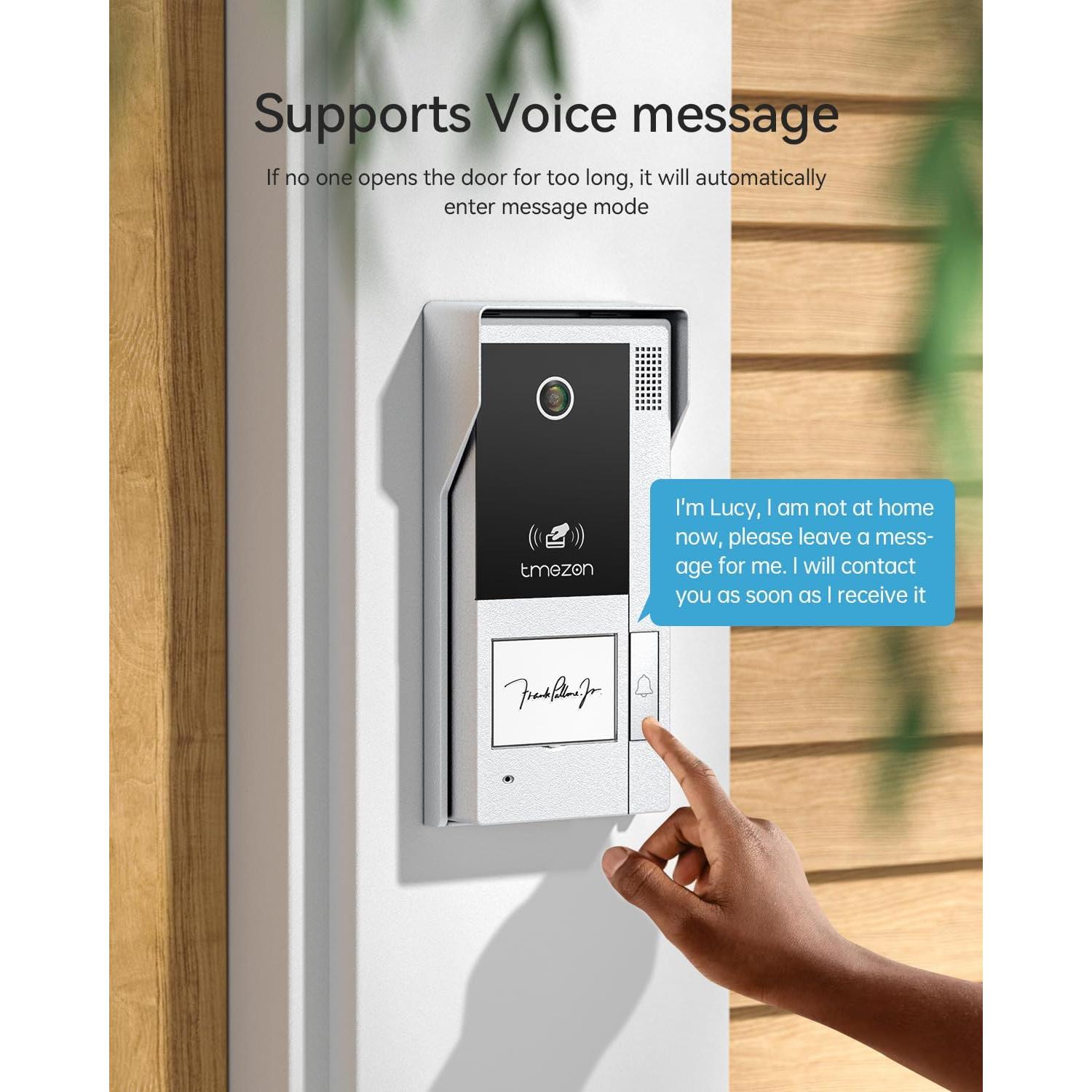 Intercomunicador de Video TMEZON 7" HD 1080P WiFi Cableado