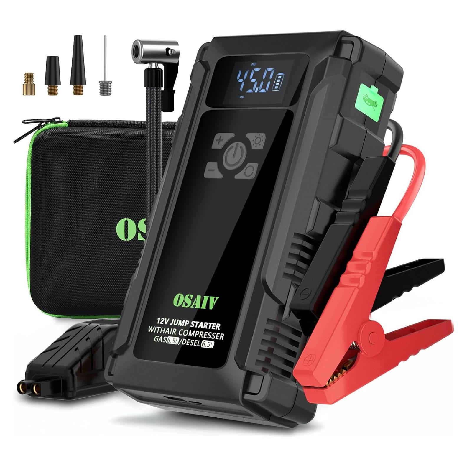 Arrancador de Salto Osaiv K09 3000A con Compresor 150PSI