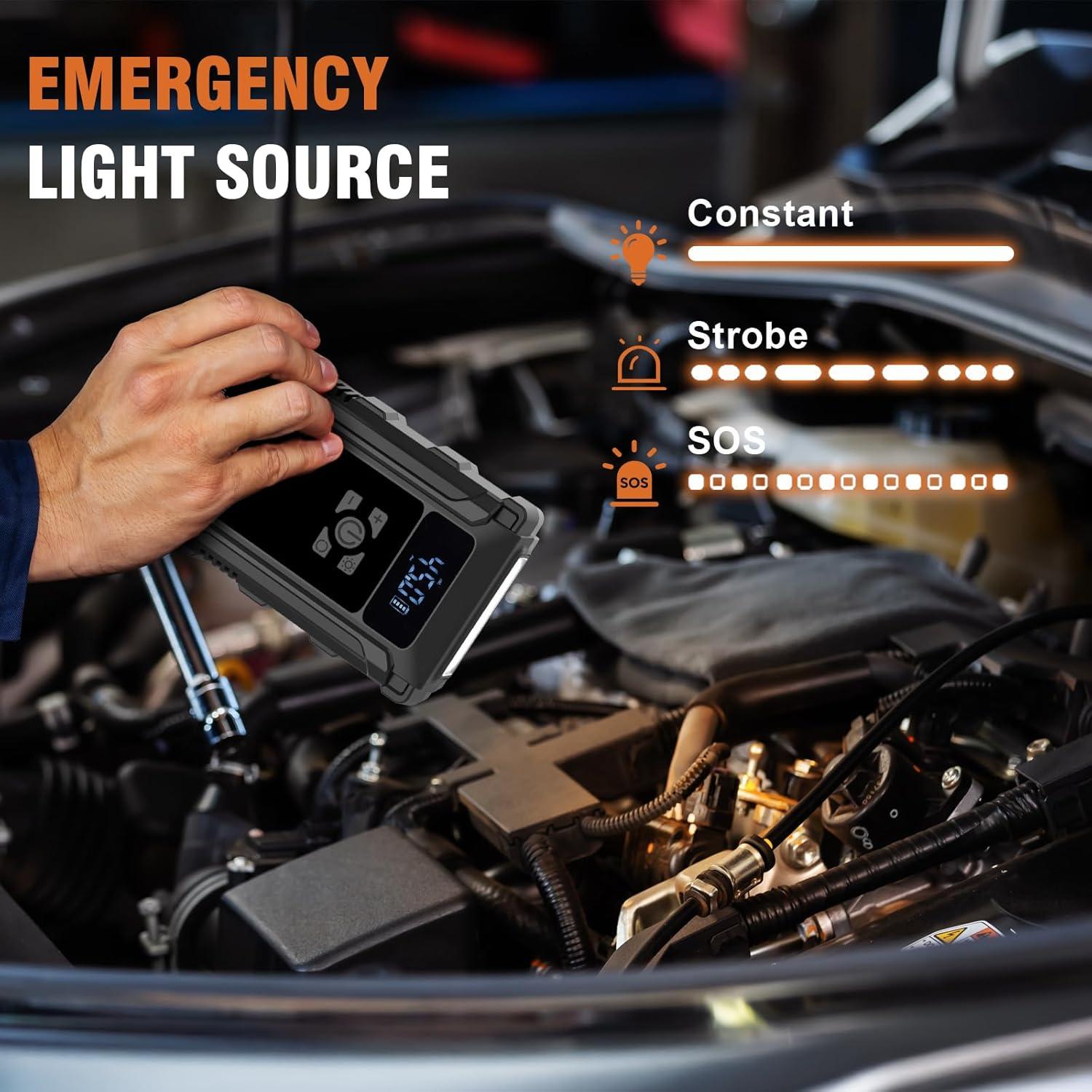 Arrancador de Salto Osaiv K09 3000A con Compresor 150PSI