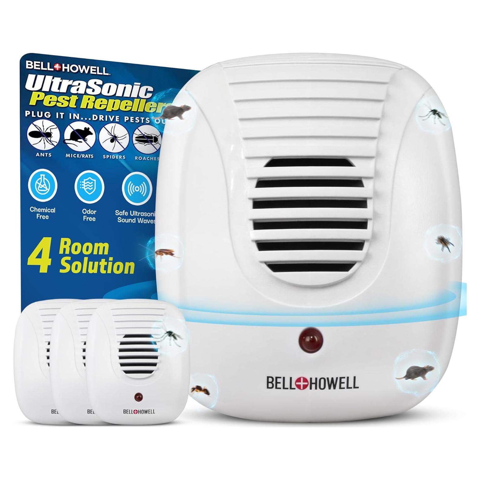 Repelente de Plagas Ultrasónico Bell+Howell 4 Unidades