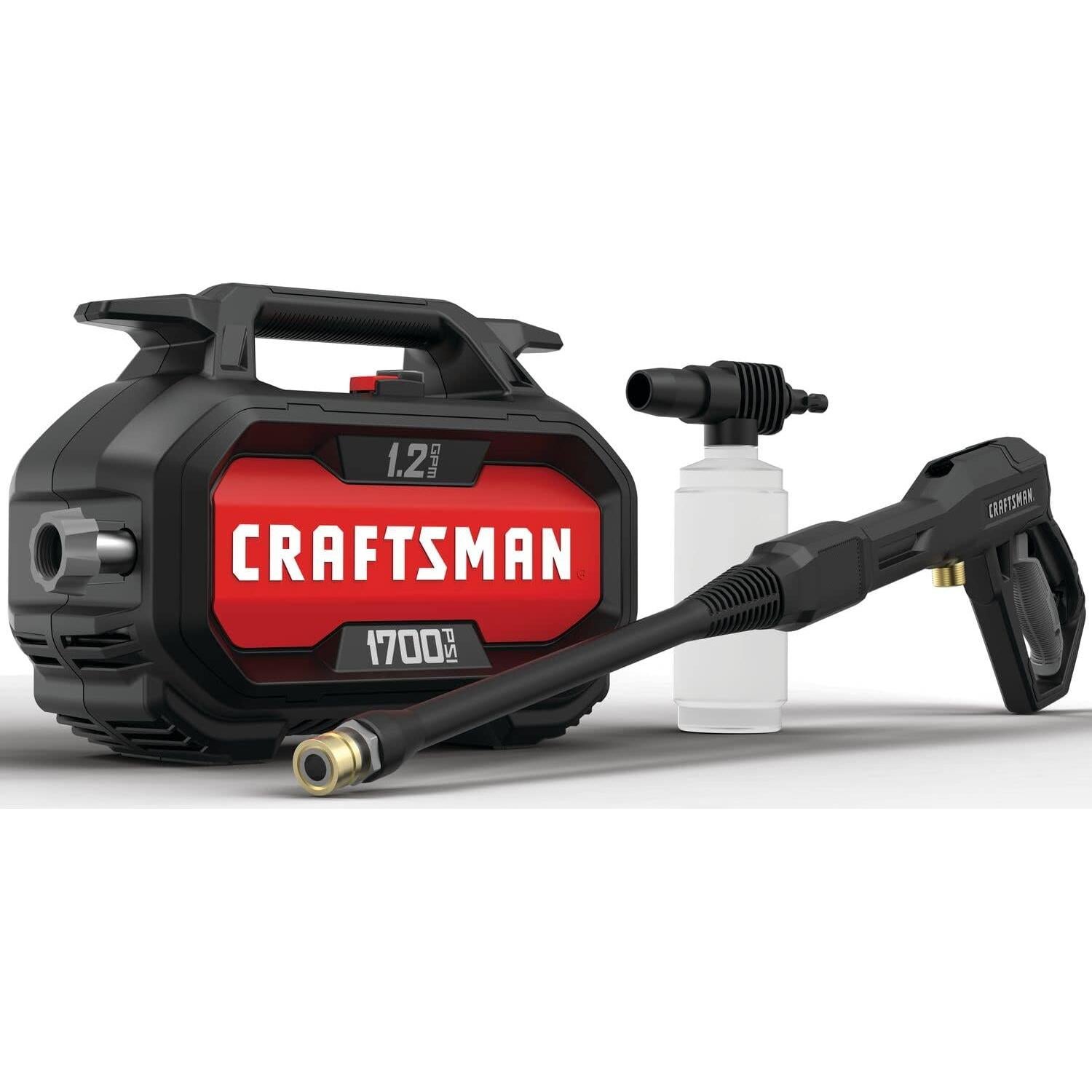 Lavadora a Presión Eléctrica Craftsman 1700 PSI + Manguera 5/8" x 50'