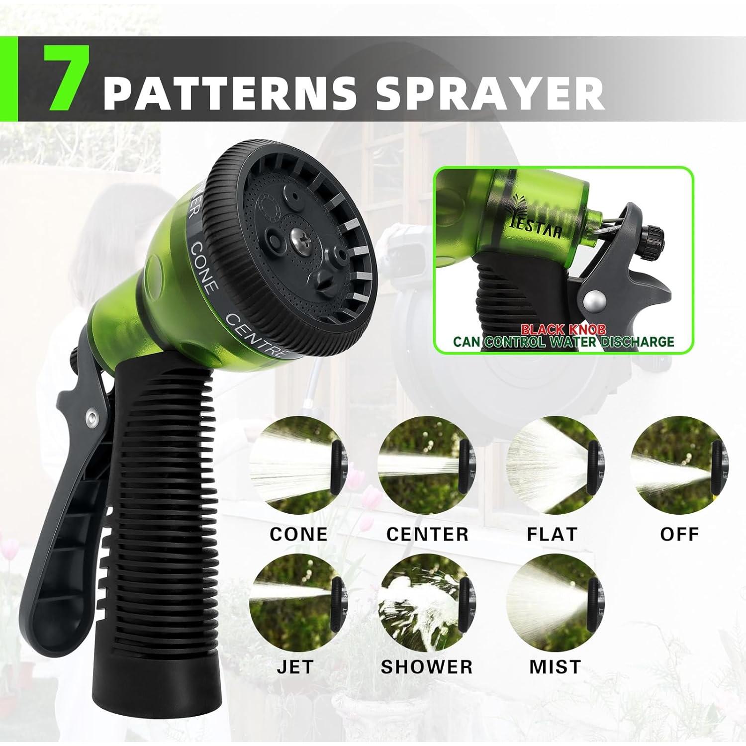 Carrete de Manguera de Jardín Retráctil Yestar 1/2" x 12 m