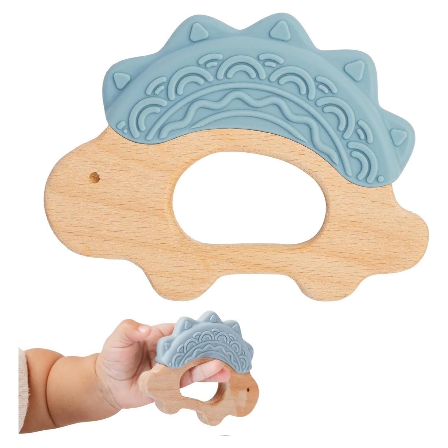 Mordedor de Silicona y Madera JUNUNA - Alivio Dentición Bebé