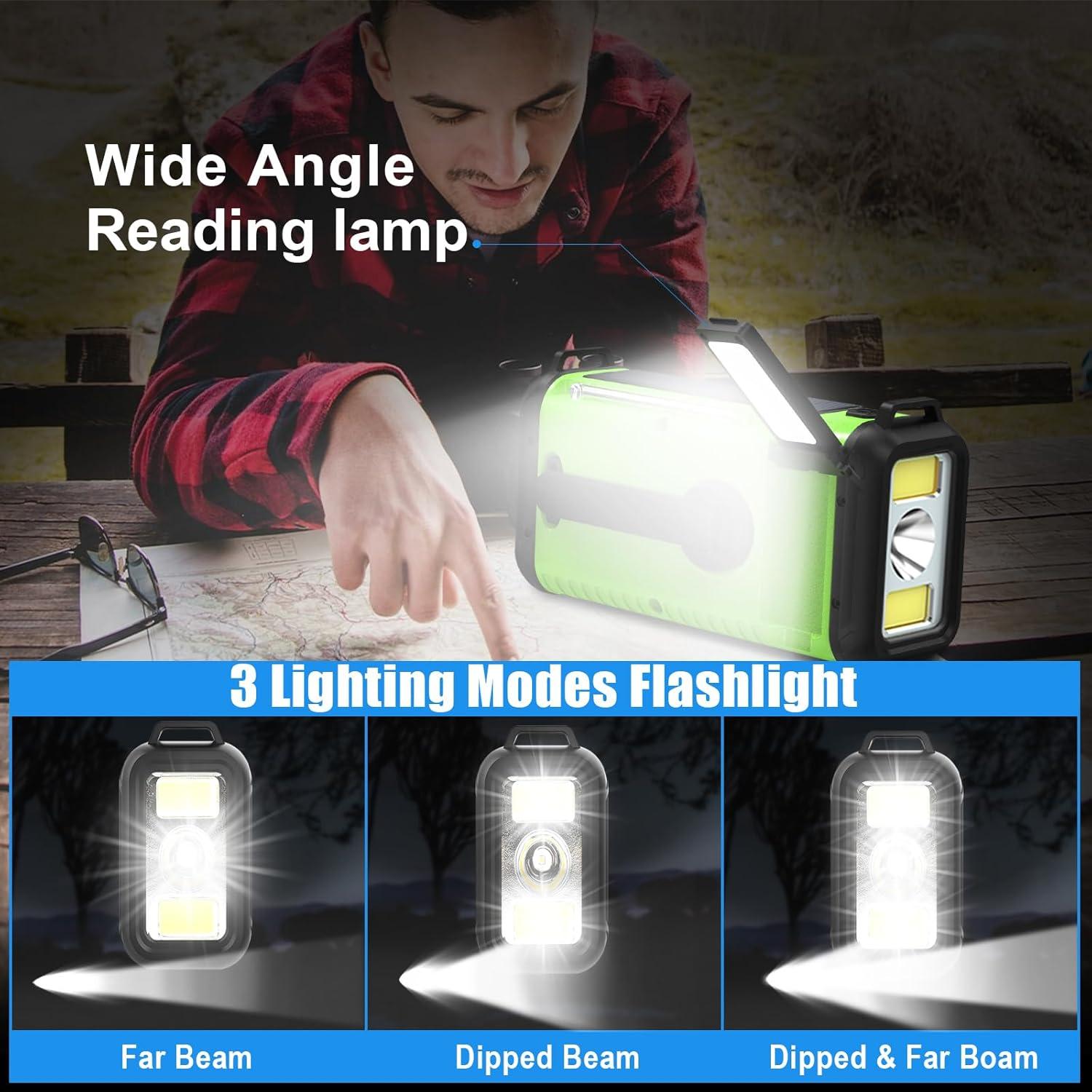 Radio de Emergencia Portátil Accinouter 20000mAh Solar AM FM