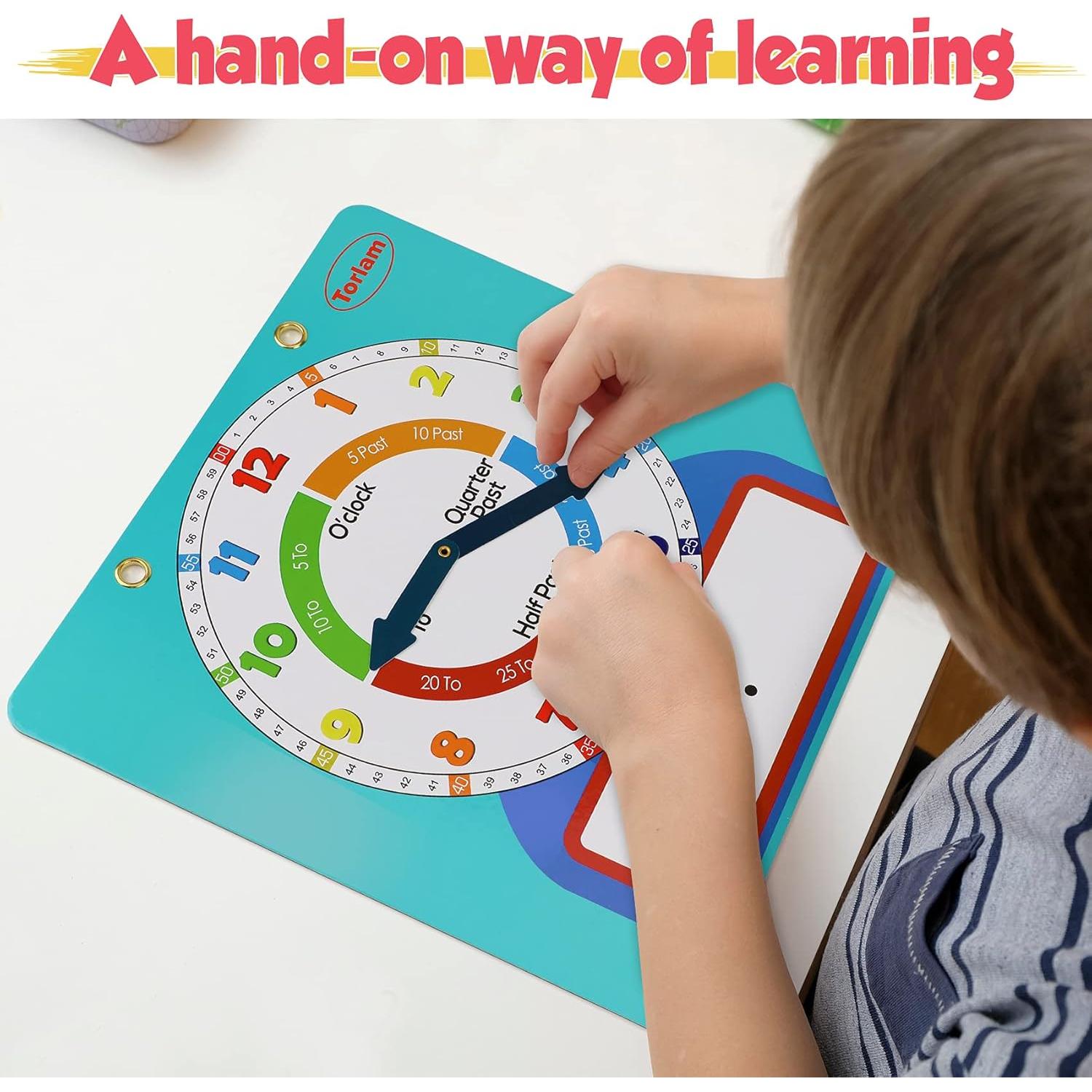 Reloj de Aprendizaje Magnético Torlam 30.48 cm Escribible