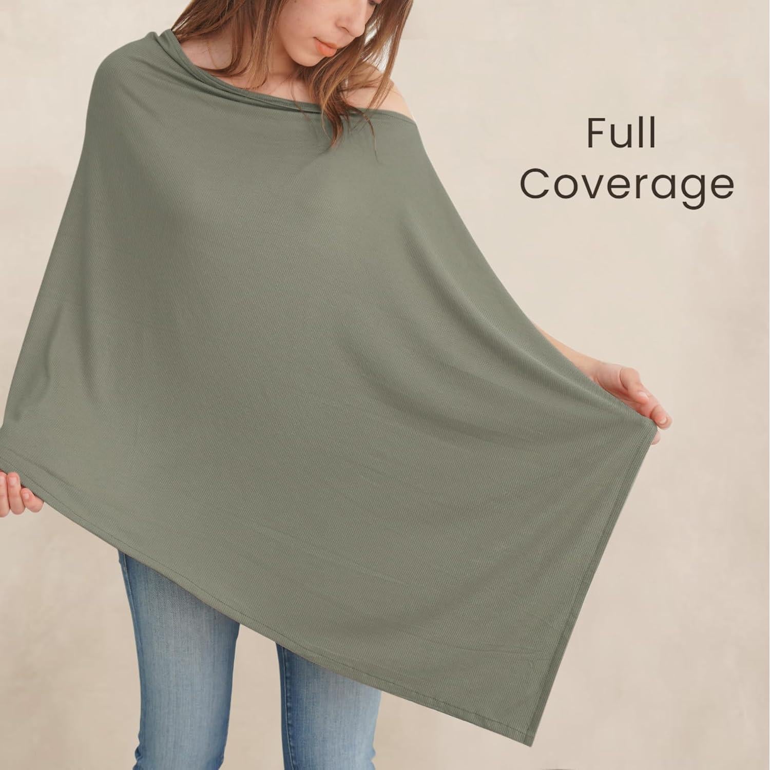 Cubierta de Lactancia Konssy Verde Militar Transpirable 360°