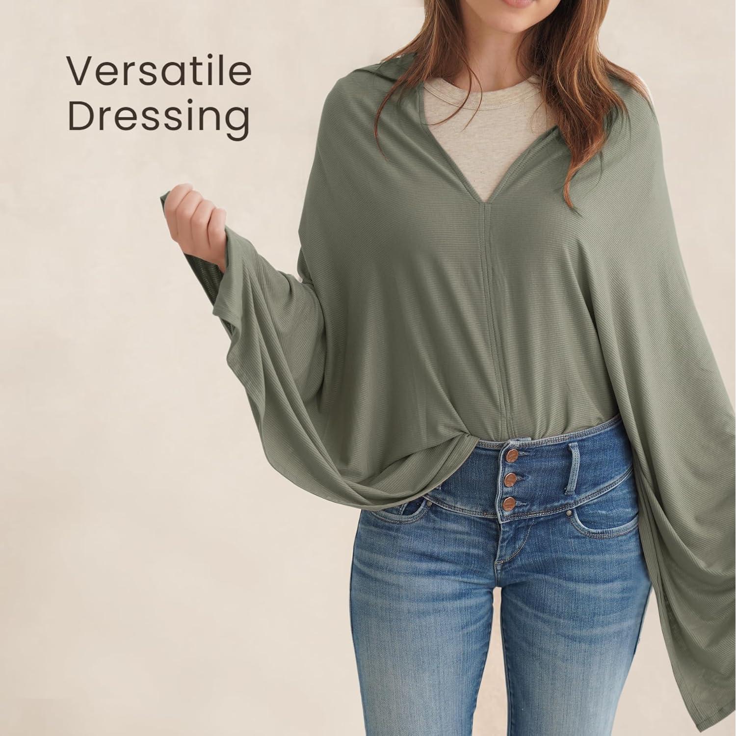 Cubierta de Lactancia Konssy Verde Militar Transpirable 360°