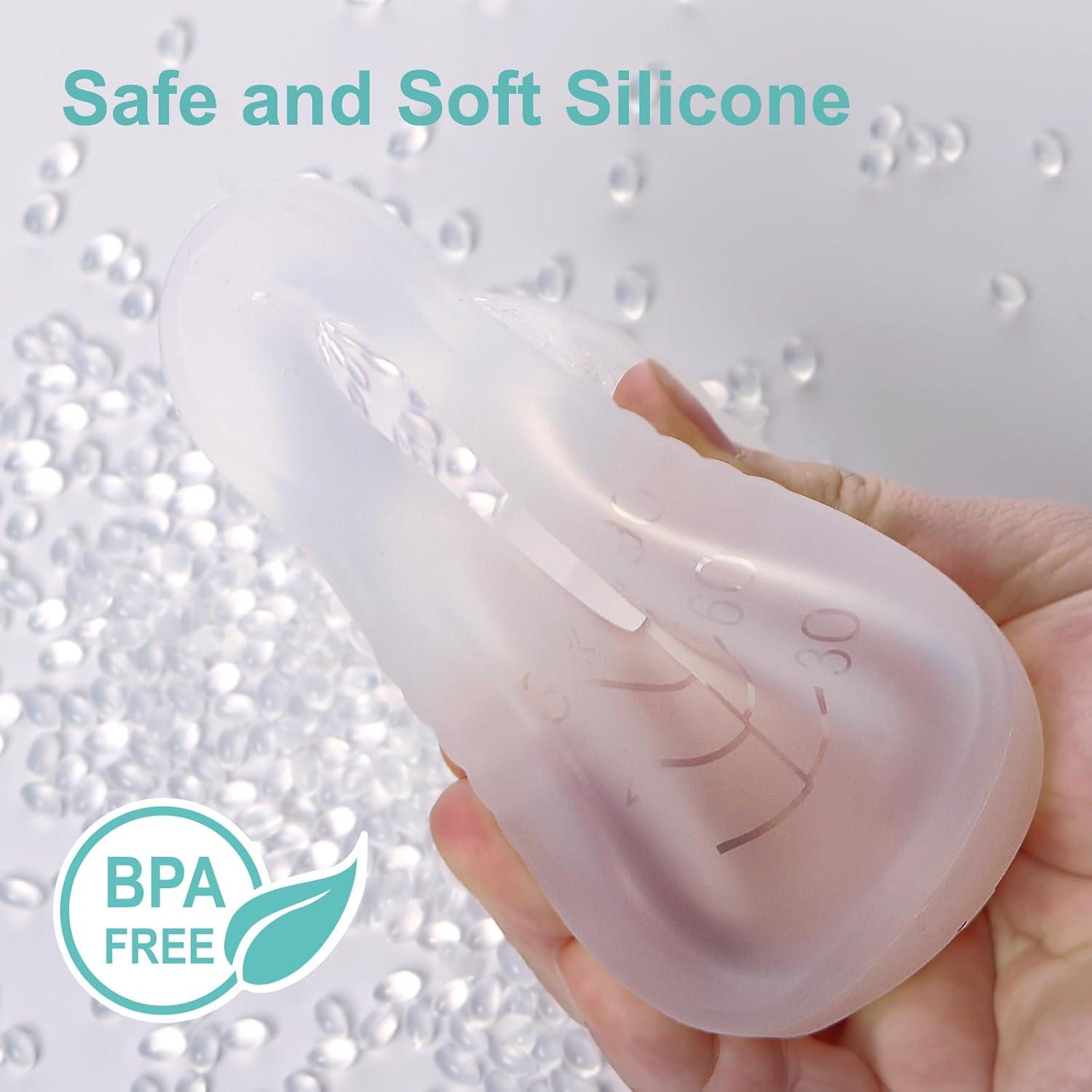 Colector de Leche de Silicona Kencpet 90ml Portátil y Discreto