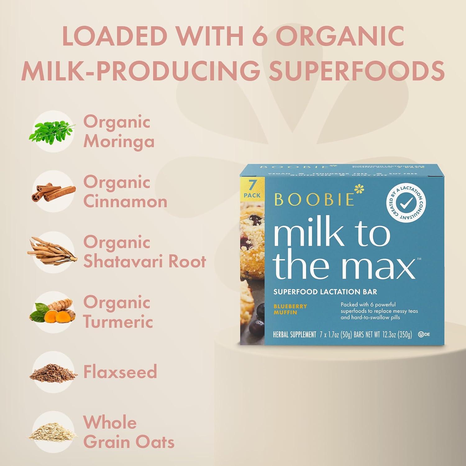 Barra de Superalimento de Arándano Boobie - Lactancia Vegana (7 Unidades)