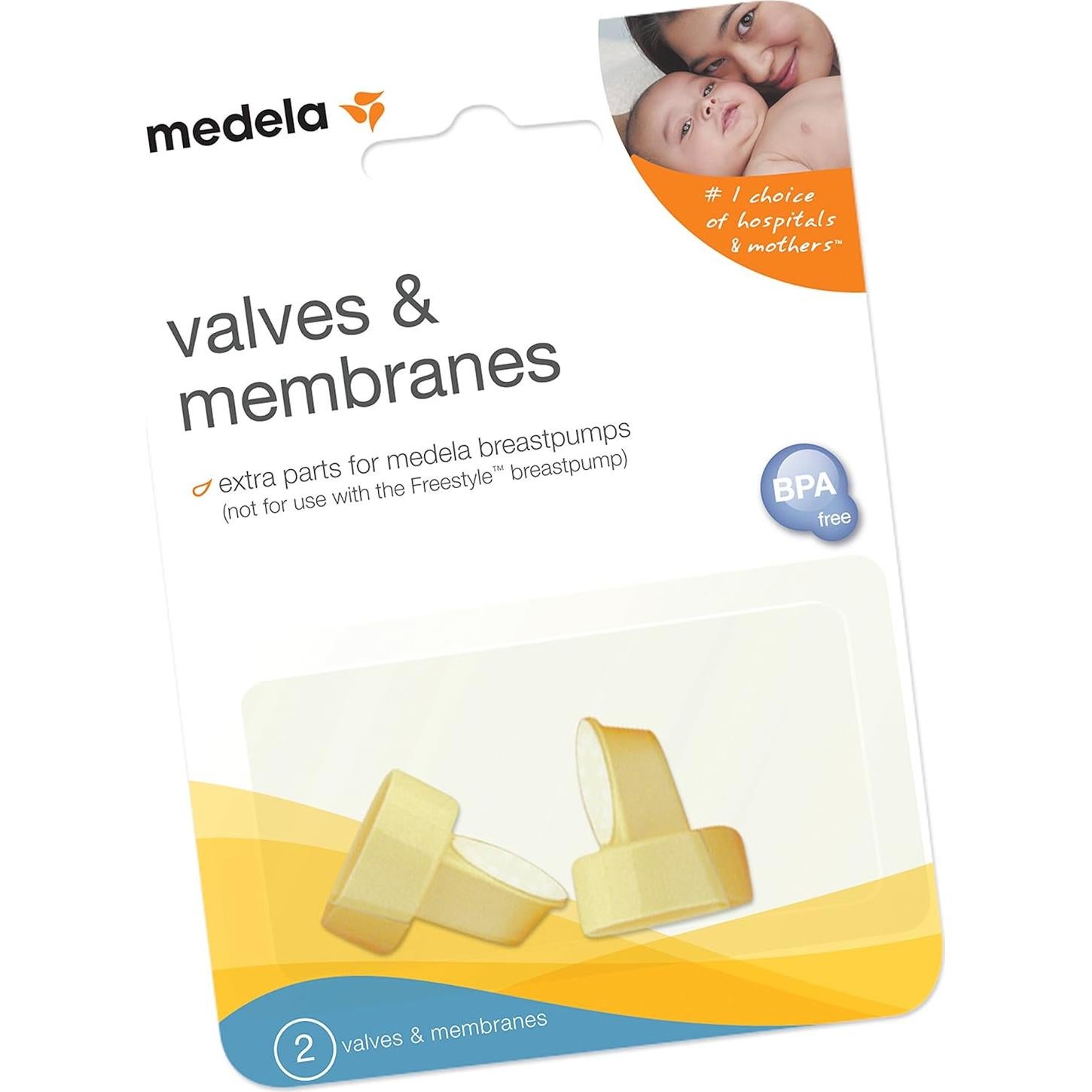 Válvulas y Membranas de Repuesto Medela - 2 Juegos Sin BPA