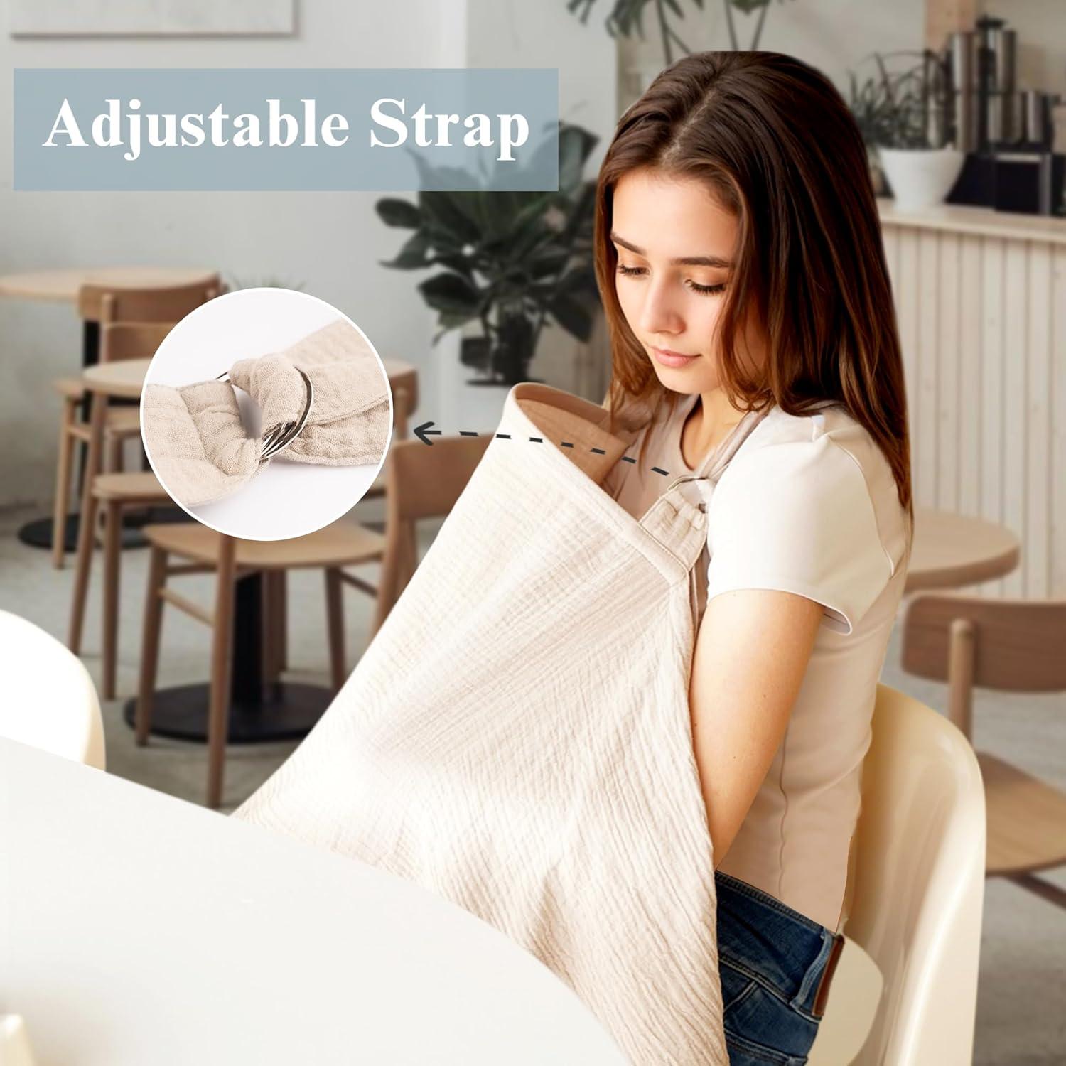 Pack de 2 Cubiertas de Lactancia Coreeky 100% Algodón Azul