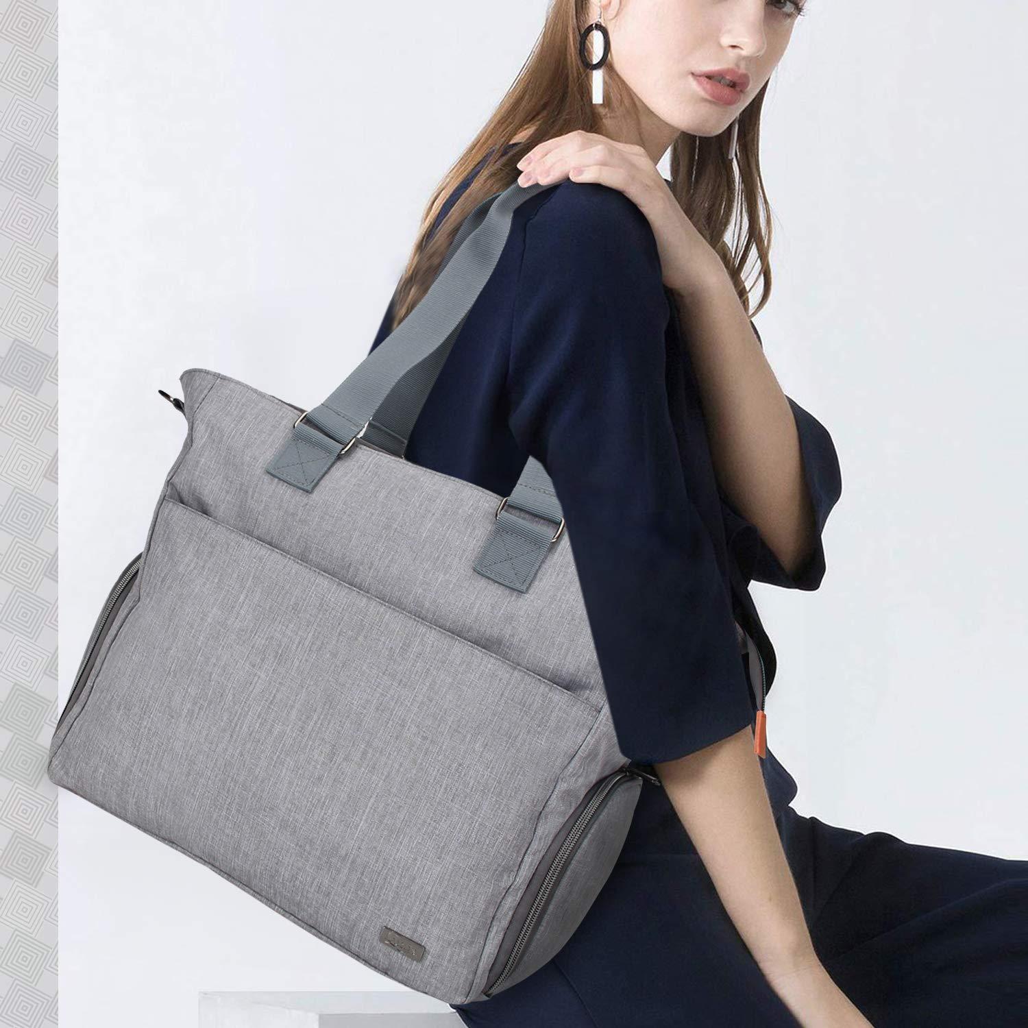 Bolsa de Transporte LUXJA para Extractor de Leche y Laptop Gris