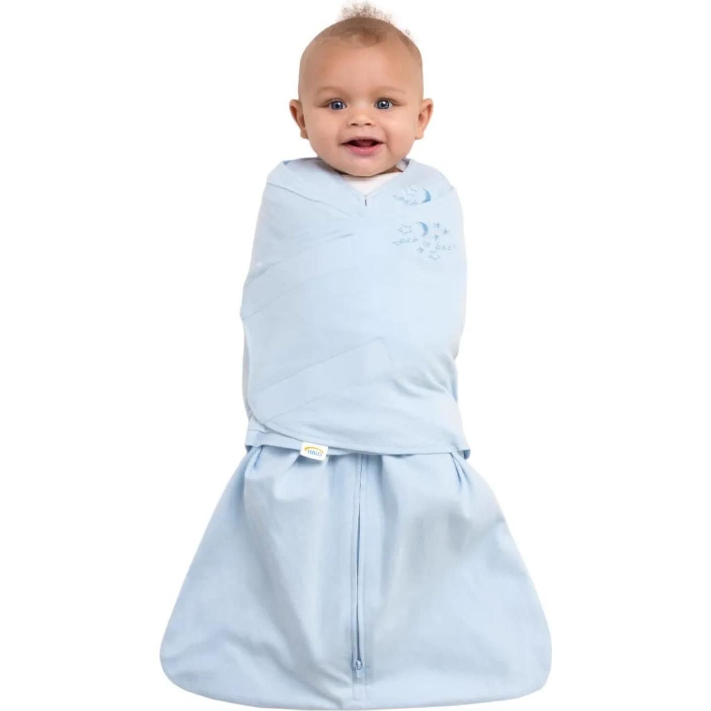 Saco de Sueño HALO 100% Algodón Recién Nacido Azul Bebé