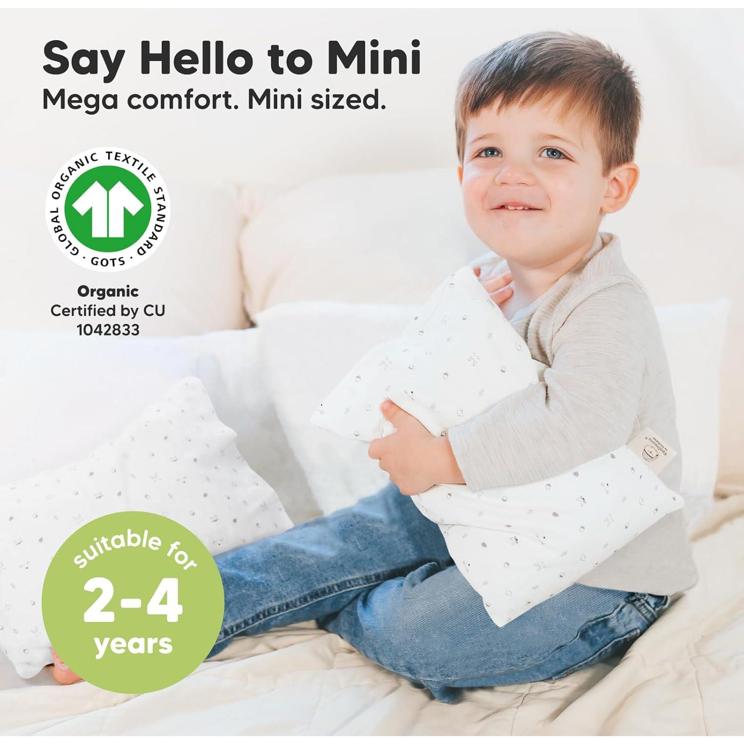 Almohada Mini para Niños KeaBabies 22x33 cm Orgánica Suave