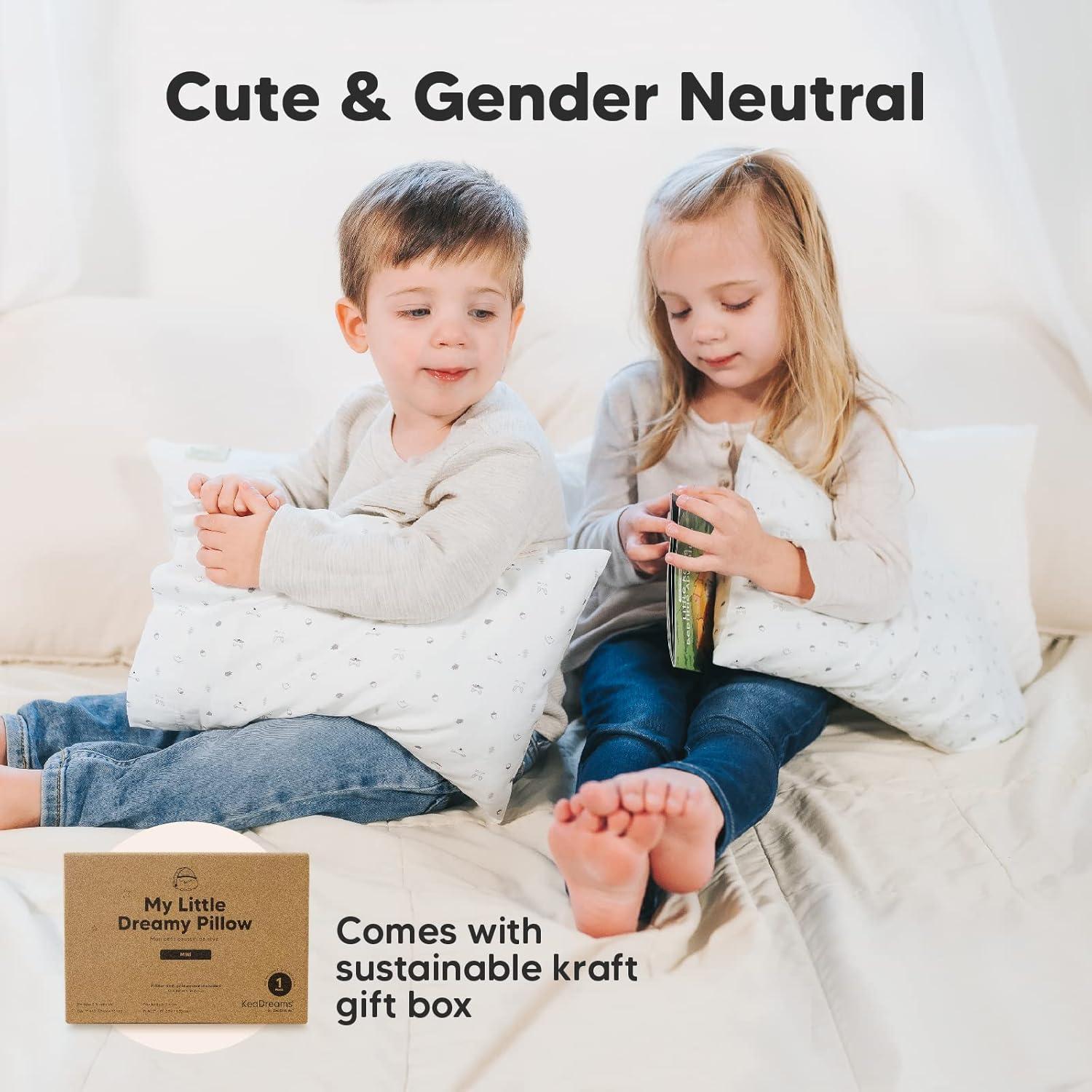 Almohada Mini para Niños KeaBabies 22x33 cm Orgánica Suave