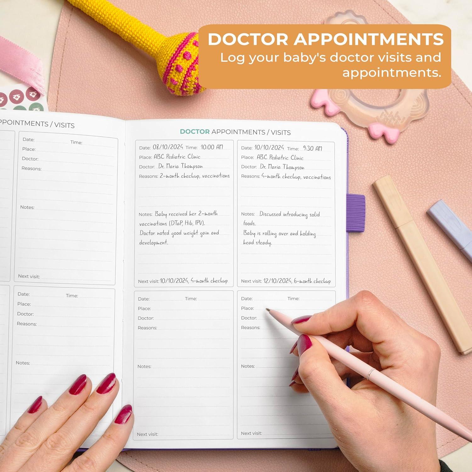 Diario de Alimentación y Sueño Clever Fox A5 Lavanda