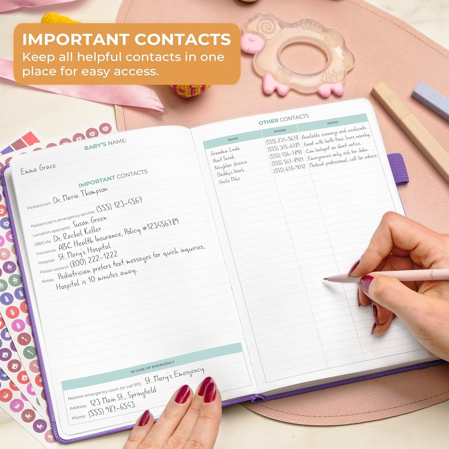 Diario de Alimentación y Sueño Clever Fox A5 Lavanda