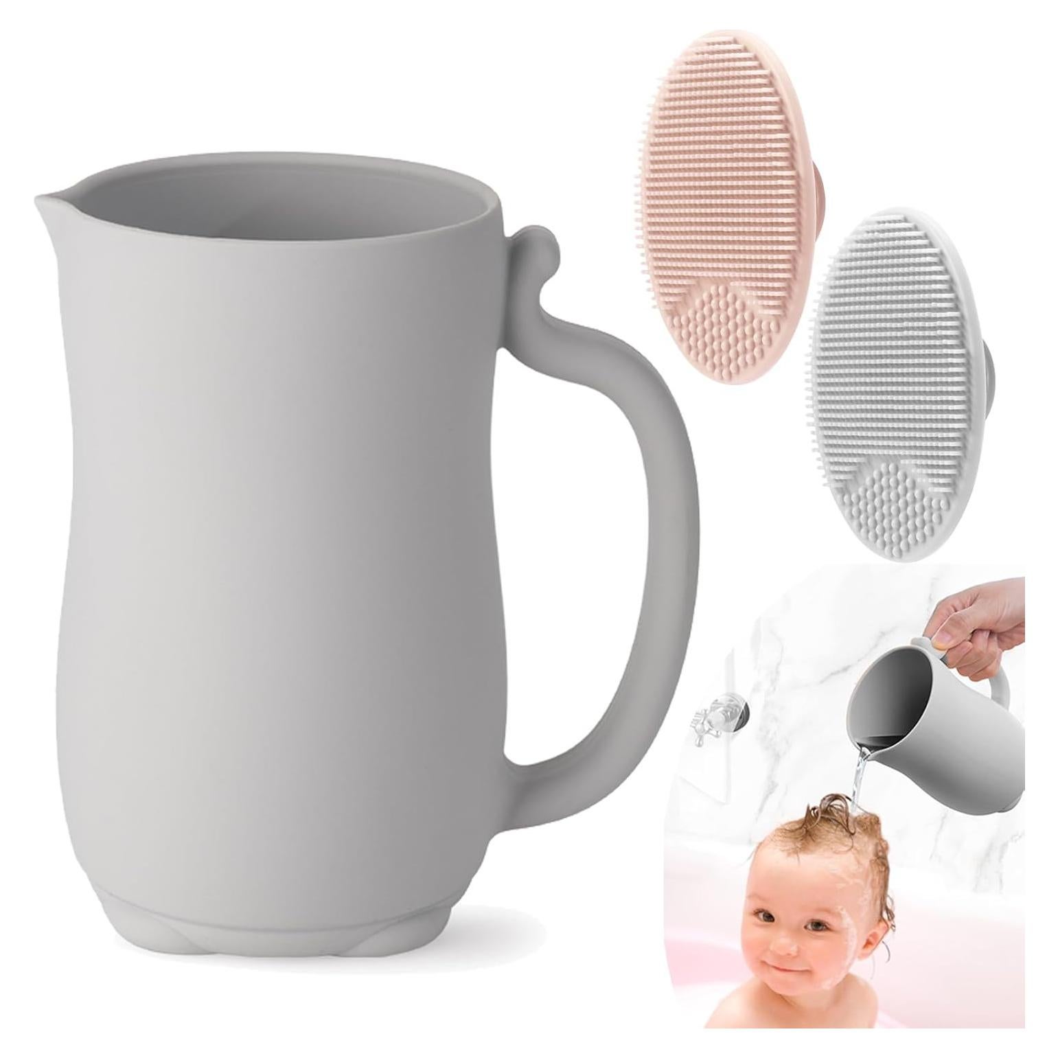 Taza de Enjuague para Bebés PandaEar 700ml Silicona Gris