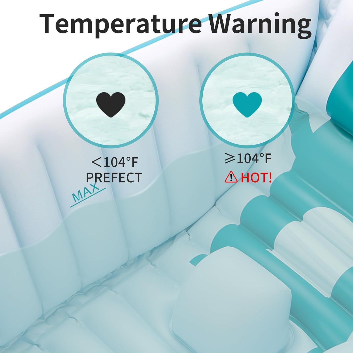 Bañera Inflable para Bebés KAKA Azul Plegable 82x57 cm