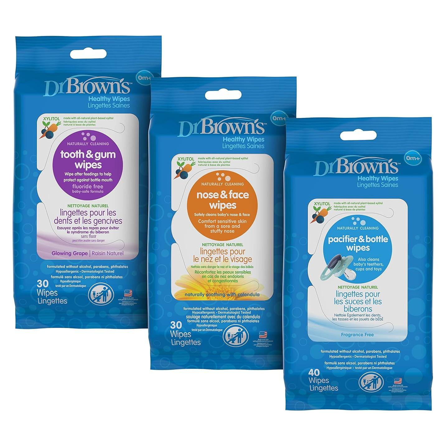 Toallitas para Bebés Dr. Brown - Paquete Variado 3 en 1