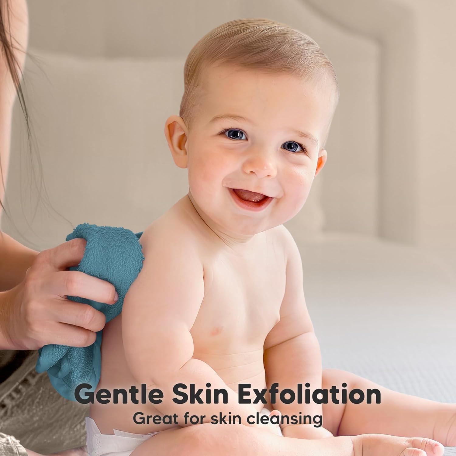 Toallitas para Bebés KeaBabies - 6 Piezas 25x25cm Viscosa Bambú