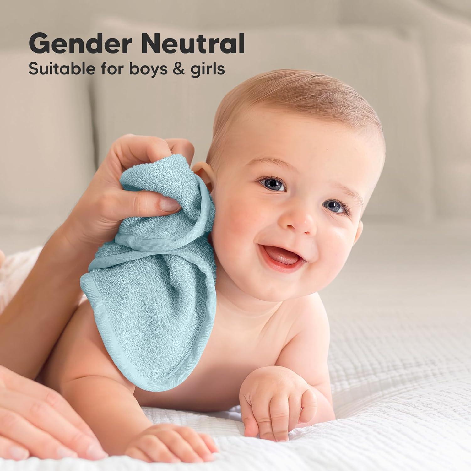 Toallitas para Bebés KeaBabies - 6 Piezas 25x25cm Viscosa Bambú