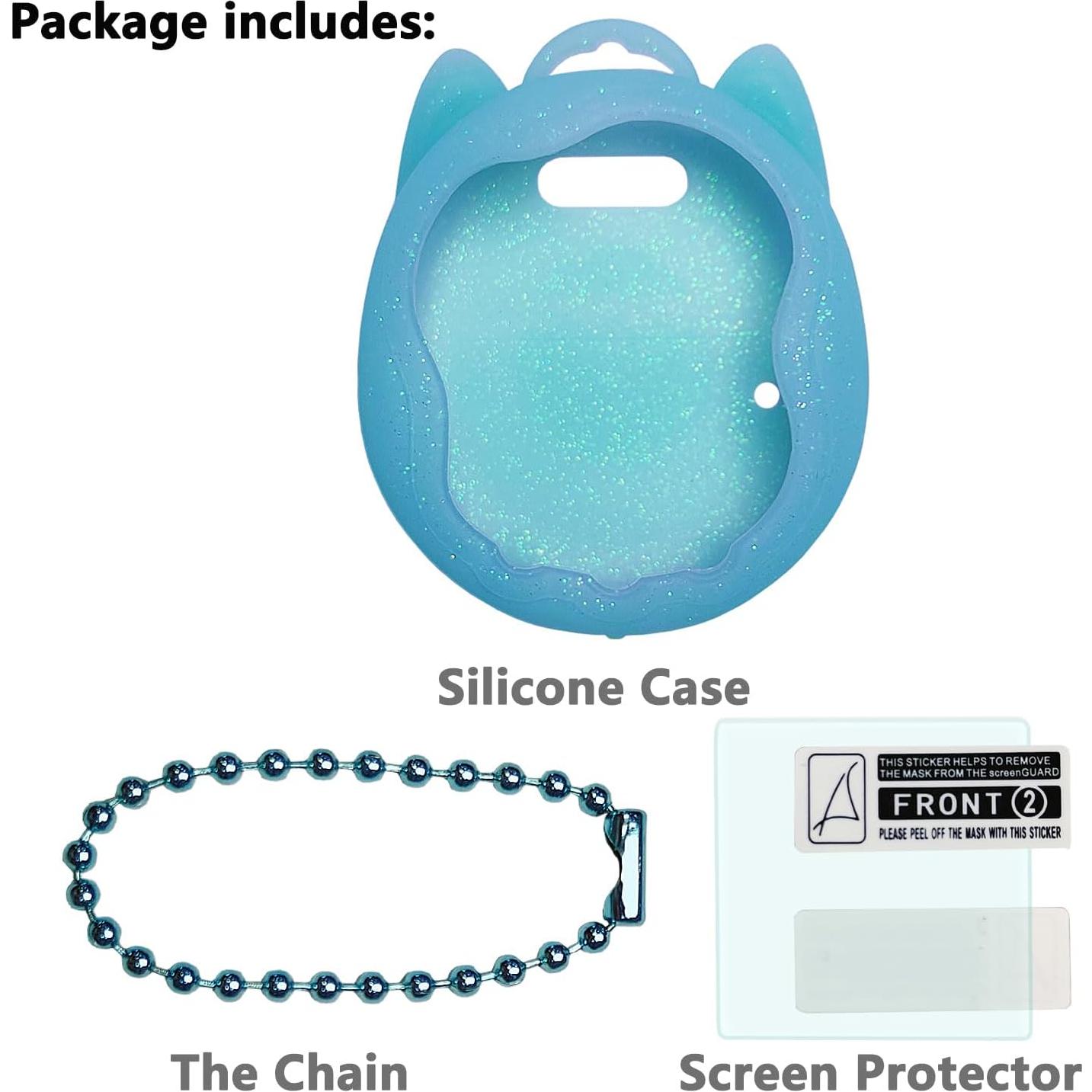 Funda de Silicona JCHPINE y Protector Pantalla Tamagotchi Uni