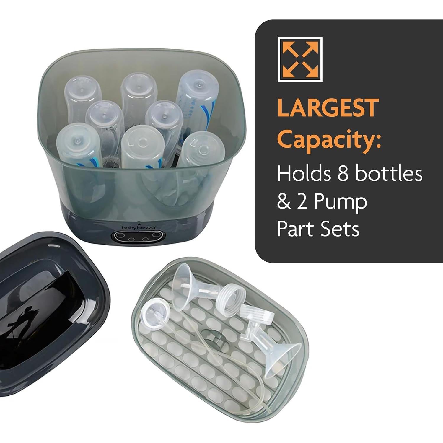 Esterilizador y Secador Baby Brezza Avanzado Carbón 8 Botellas