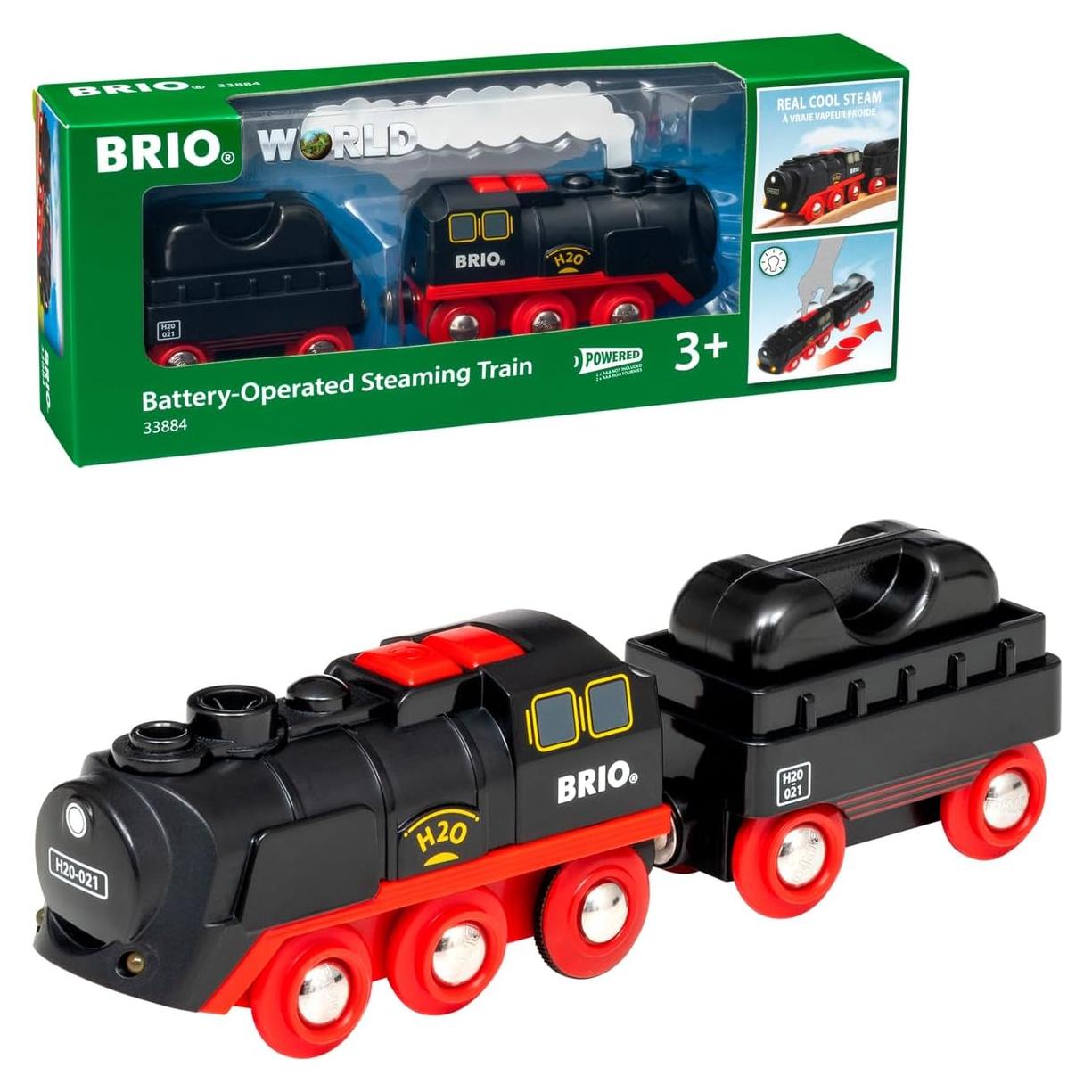 Tren de Vapor a Batería BRIO Mundo - Locomotora 3 Piezas