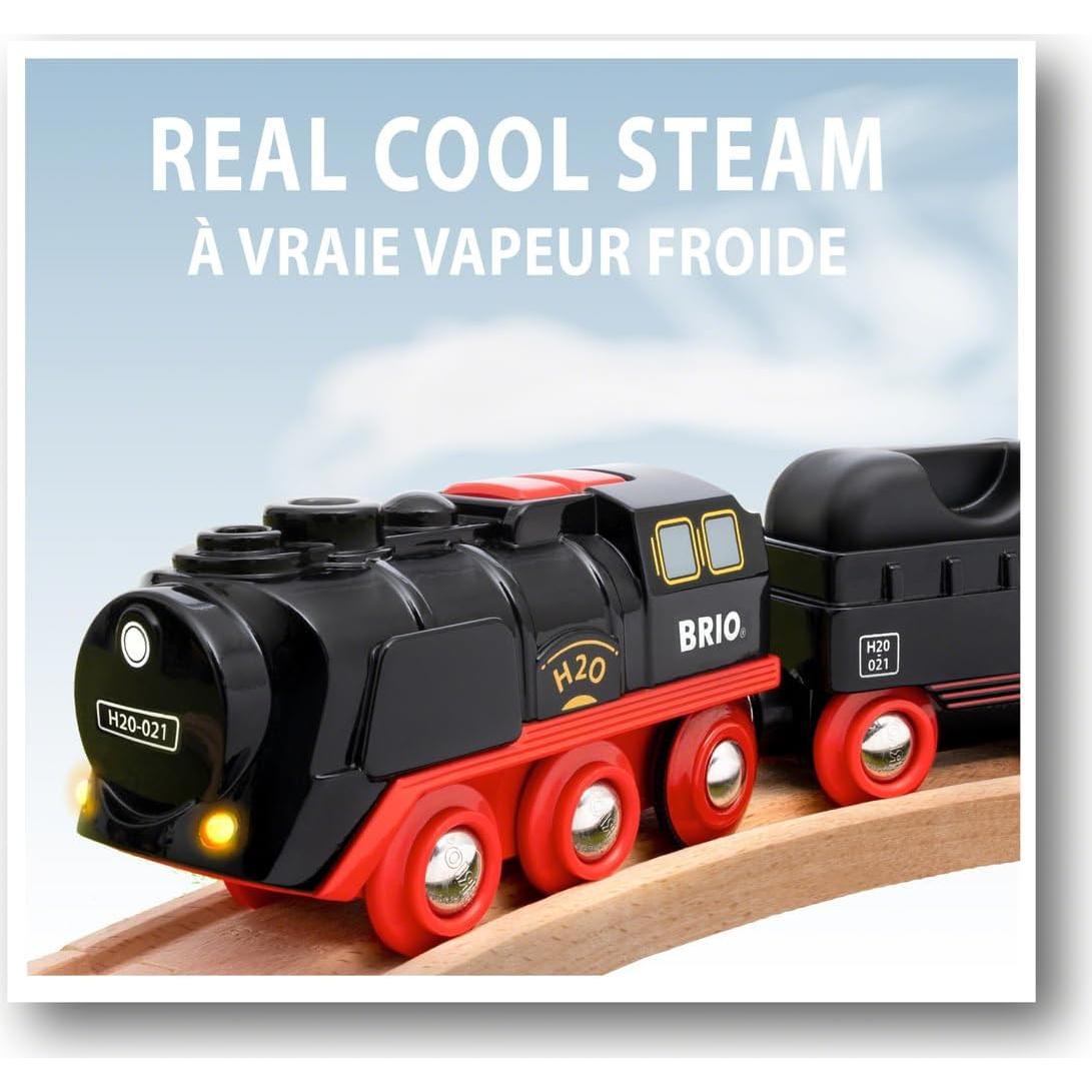 Tren de Vapor a Batería BRIO Mundo - Locomotora 3 Piezas