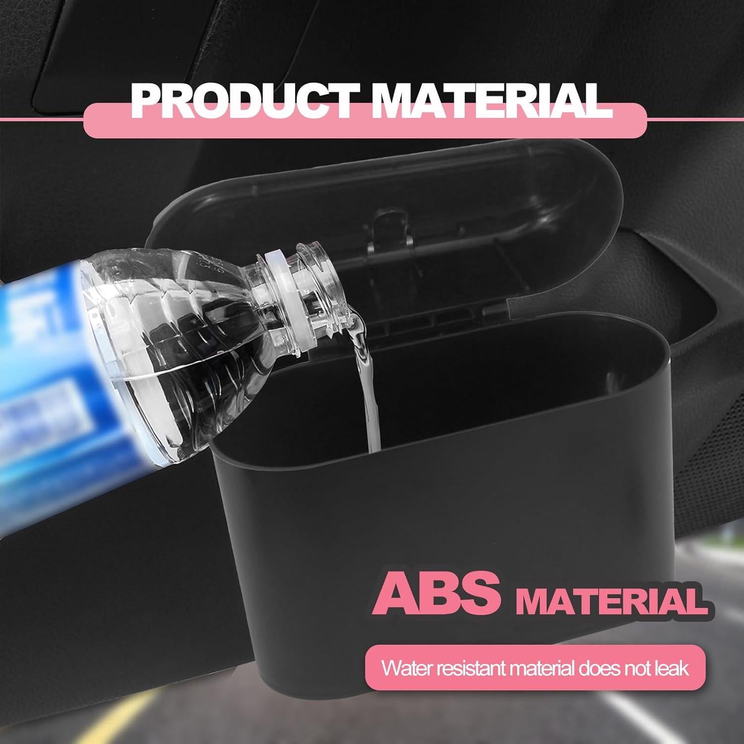 Basurero de coche BSAMZO a prueba de fugas negro 1 unidad