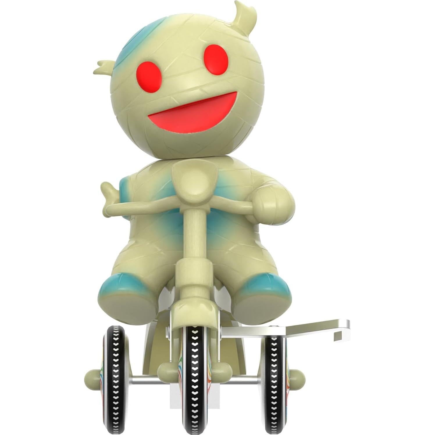 Figura de Acción Niña Momia Super7 con Triciclo Brillante 5"