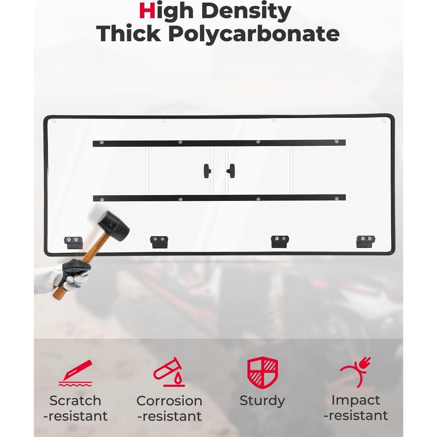 Ventana Trasera KEMIMOTO Ventilada 2 en 1 para CFMOTO UFORCE