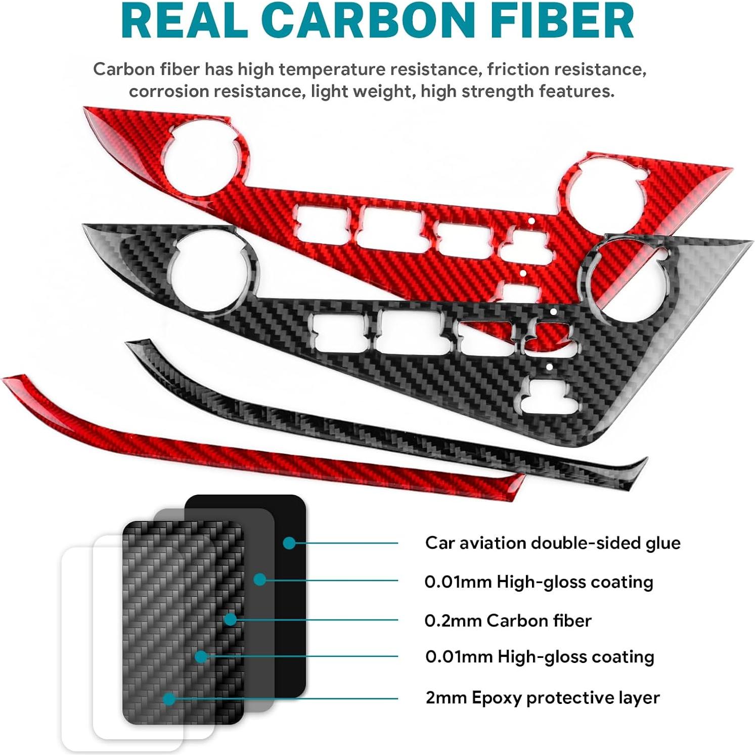 Marco de Botón de Consola Central AIRSPEED para Toyota Camry 2018-2024