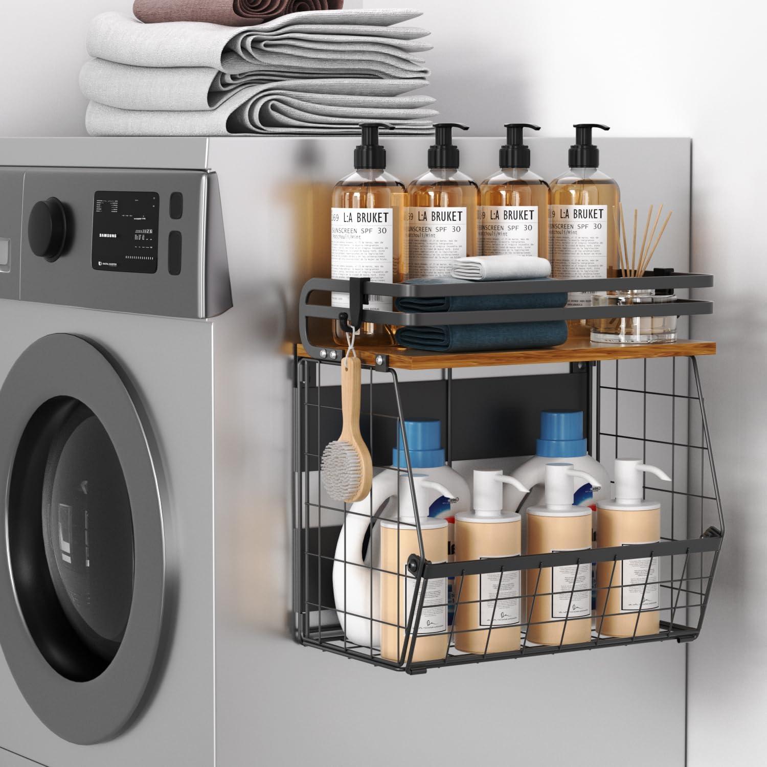 Estante Magnético Utheinteck para Nevera, Canasta de Alambre 30.48x17.78cm