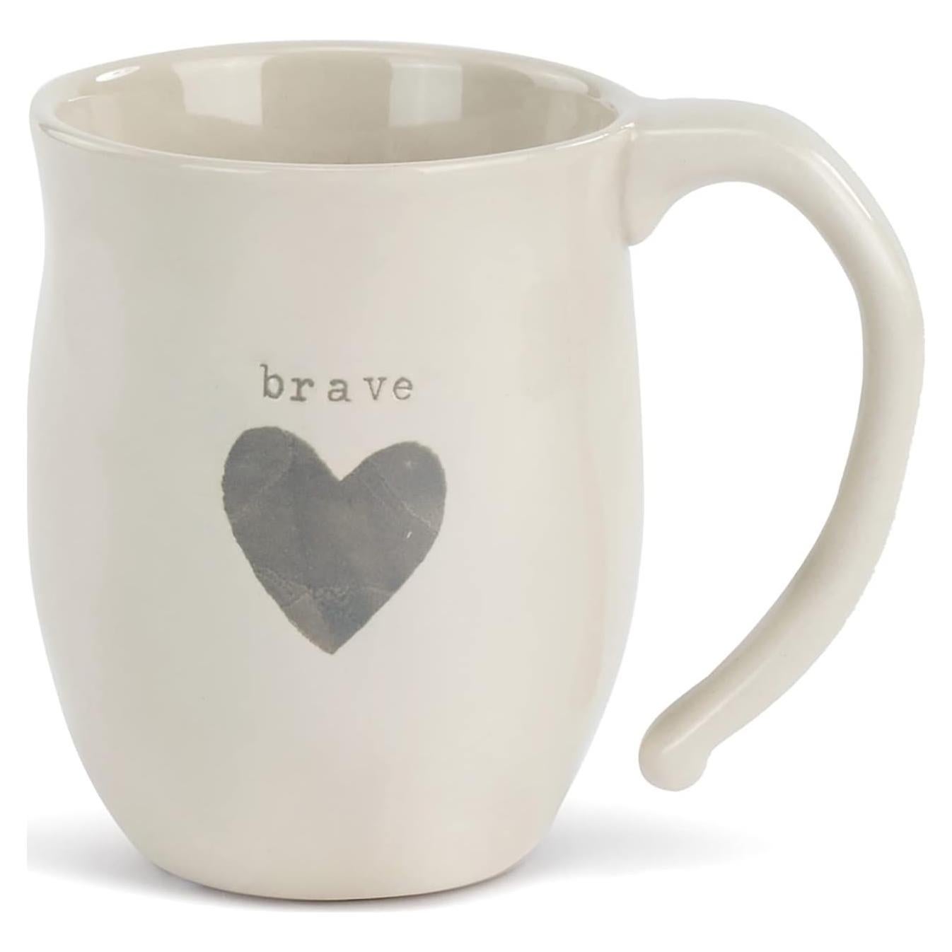 Taza de Café Inspiracional Brave Heart DEMDACO 16 oz Cerámica