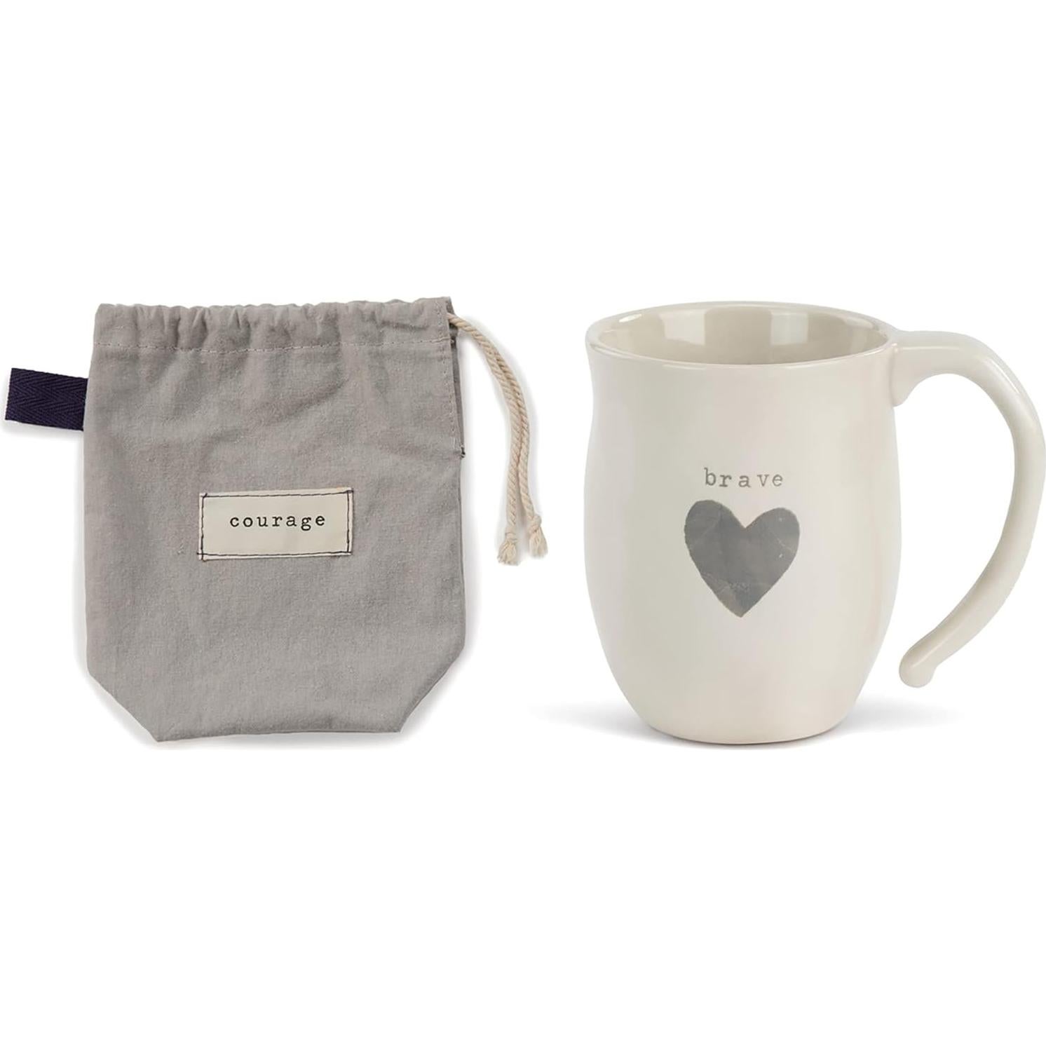 Taza de Café Inspiracional Brave Heart DEMDACO 16 oz Cerámica